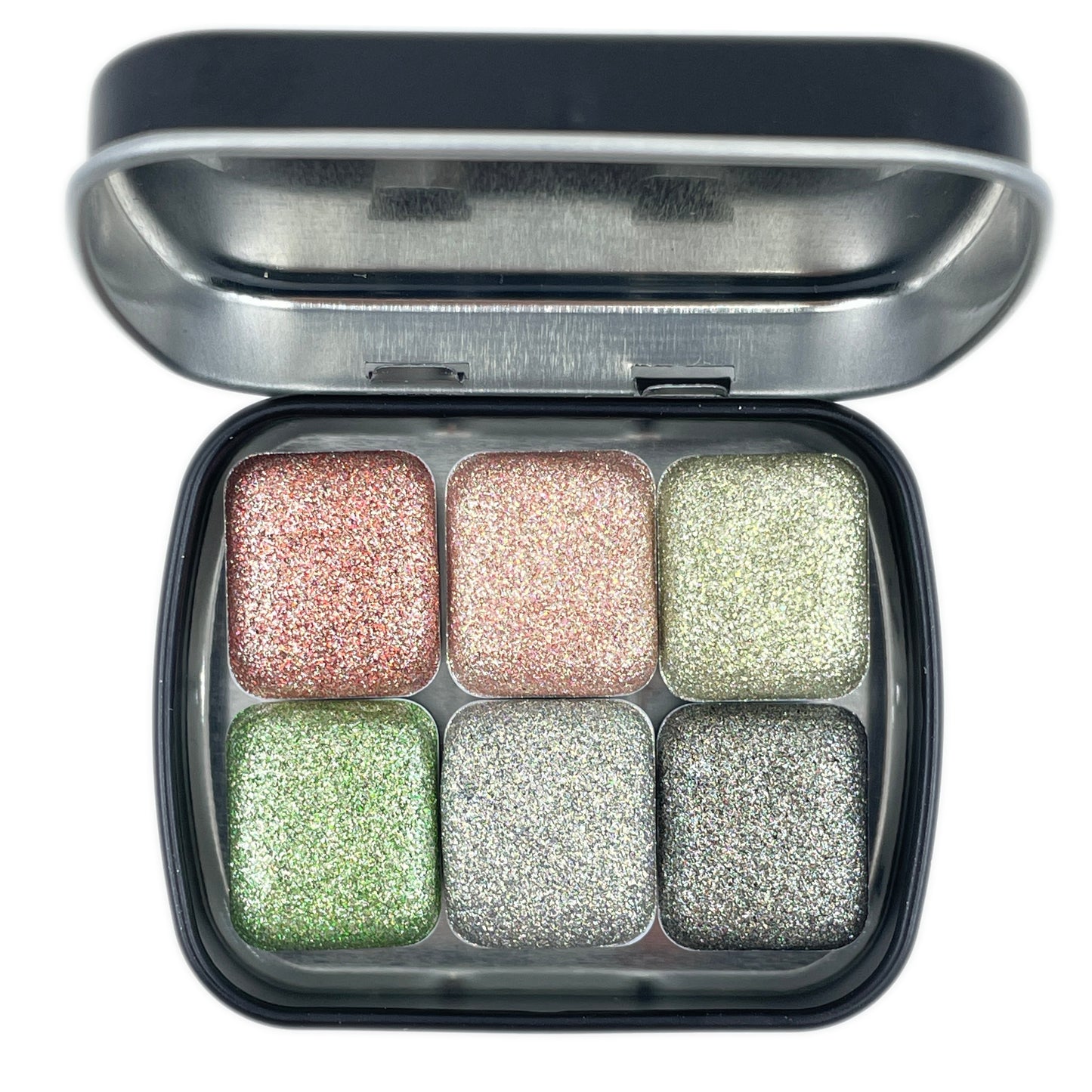 The Planet Set Half Pan Handmade  Shimmer Metallic Chameleon Glitter Watercolor Paints by iuilewatercolors