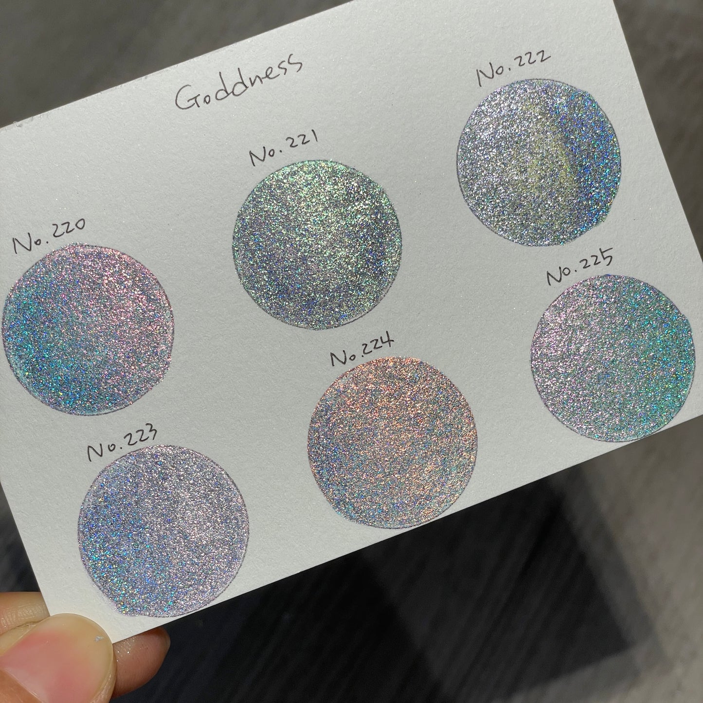 No.225 Vol.1 Goddess Handmade Super Shift Aurora Shimmer Holographic Watercolor Paints by iuilewatercolors