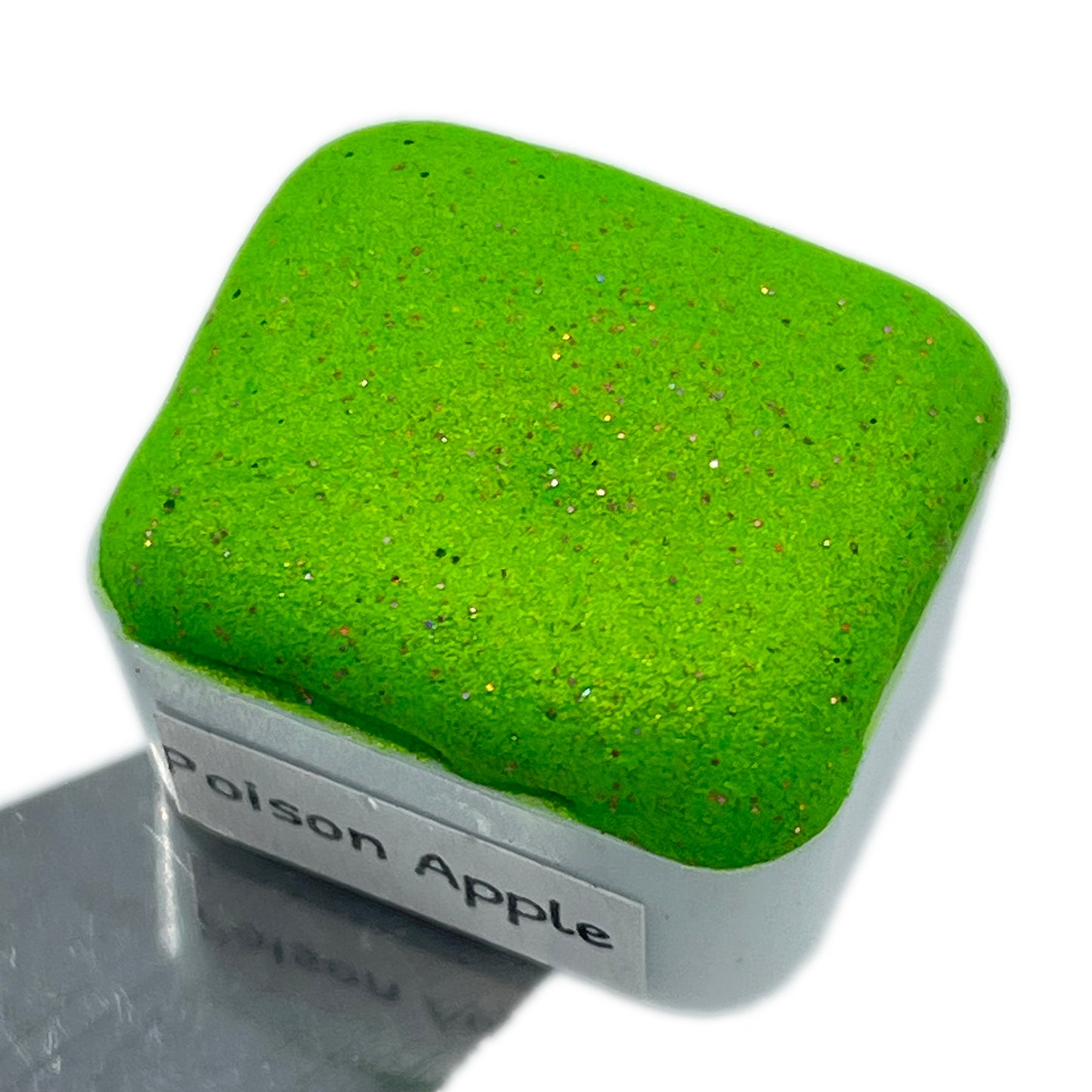Poison Apple Halloween 2023 Handmade Shimmer Neon Glittery Watercolor Paints by iuilewatercolors