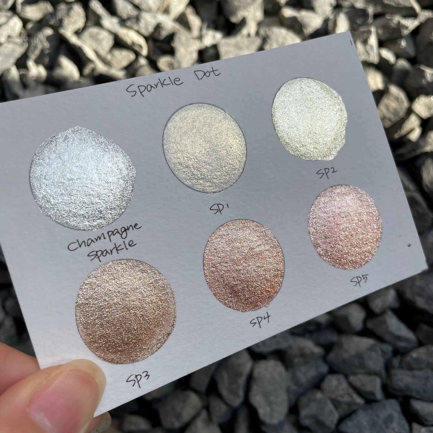 Button GDSP set handmade shimmer metallic watercolor paints