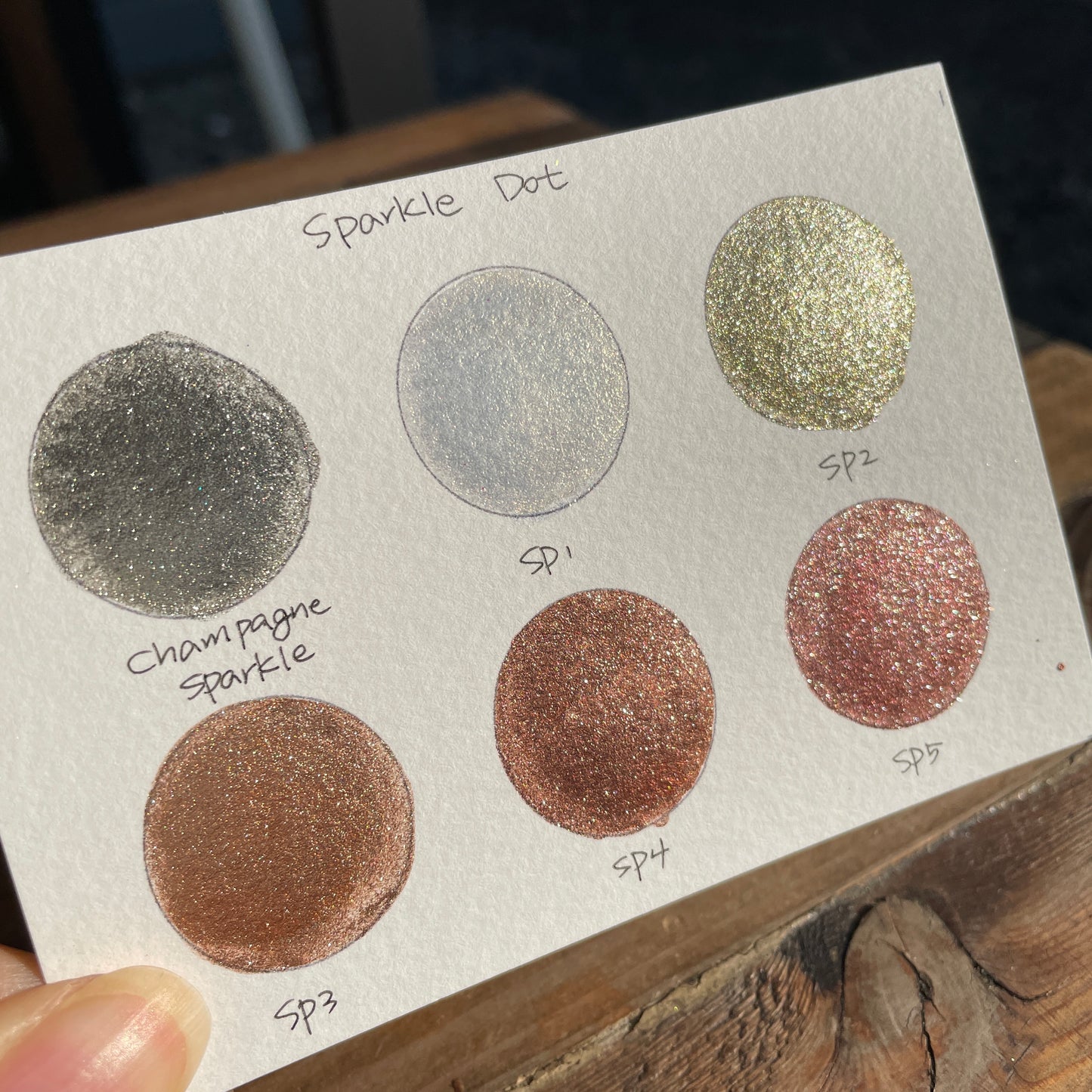 Button GDSP set handmade shimmer metallic watercolor paints