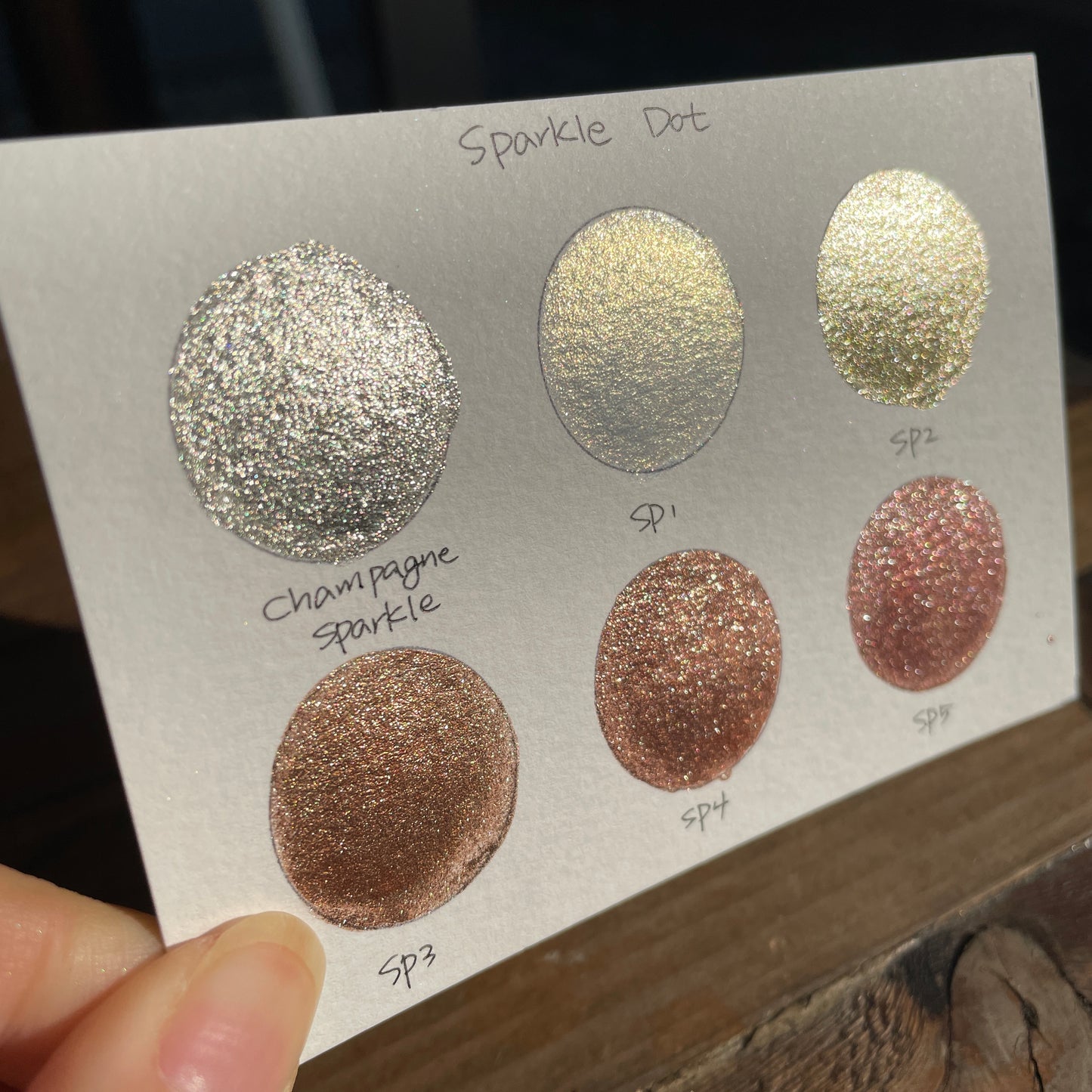 Button GDSP set handmade shimmer metallic watercolor paints