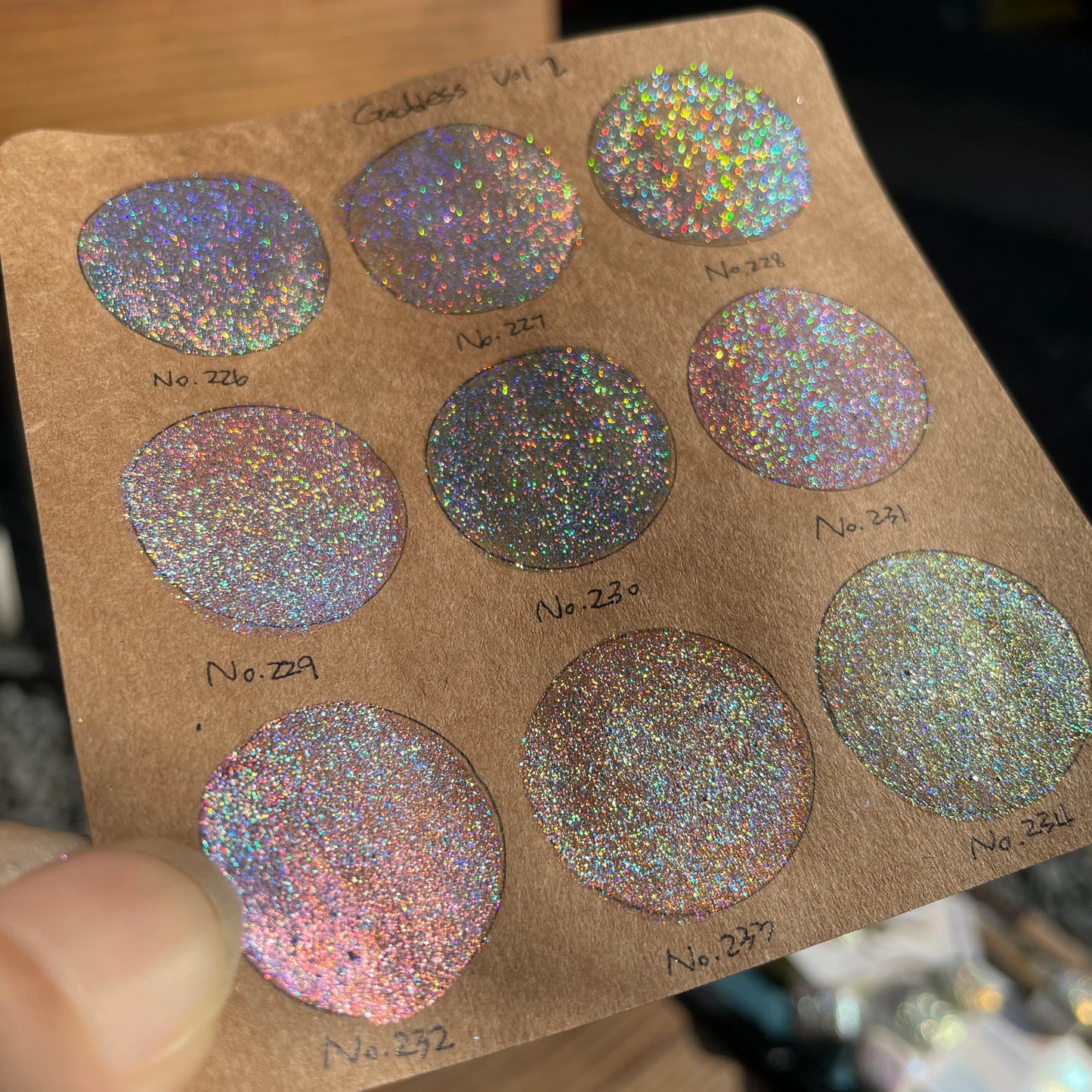 Limited No.229 Vol.2 Goddess Handmade Super Shift Aurora Shimmer Holographic Watercolor Paints by iuilewatercolors