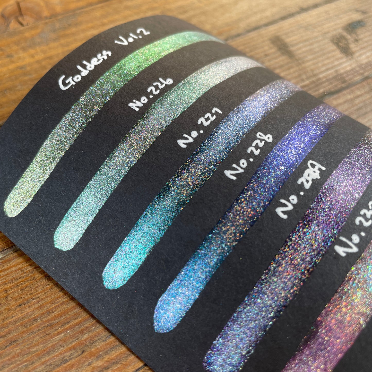 Limited No.229 Vol.2 Goddess Handmade Super Shift Aurora Shimmer Holographic Watercolor Paints by iuilewatercolors