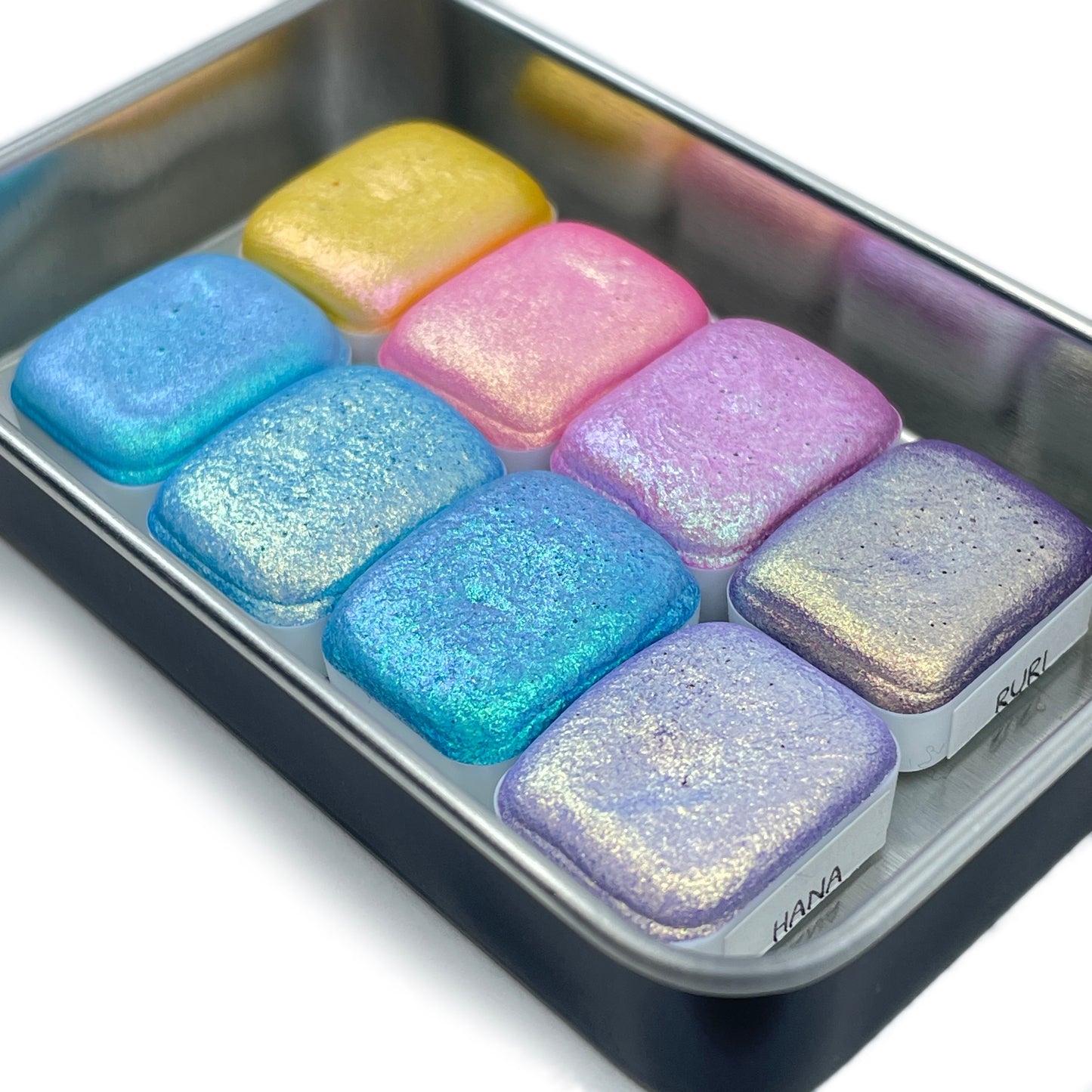 Quarter Set Spring 2024 Handmade Color Shift Shimmer shine Watercolor Paints by iuilewatercolors