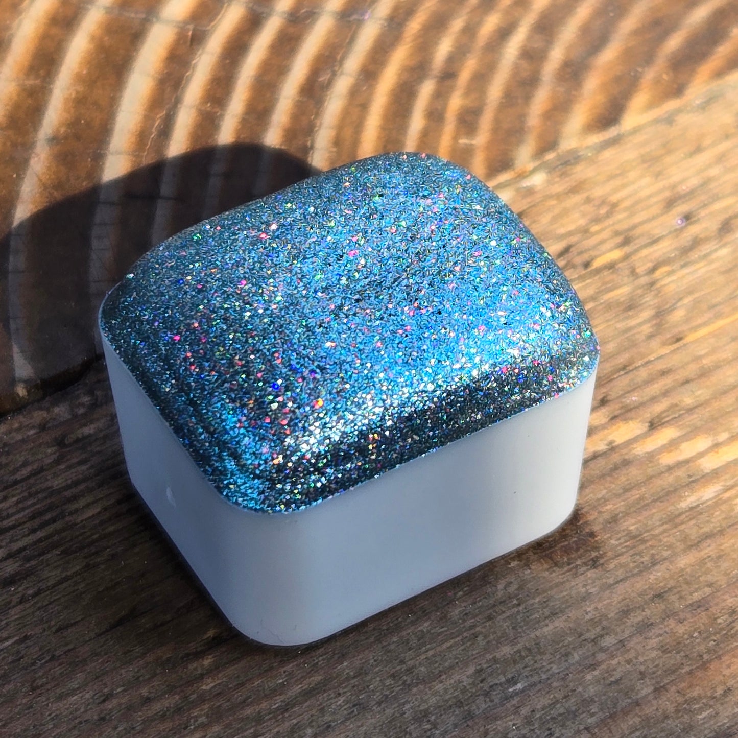 Sugar Nova Half Pan Cotton Candy Handmade Chrome Shimmer Holographic Watercolor Paints by iuilewatercolors