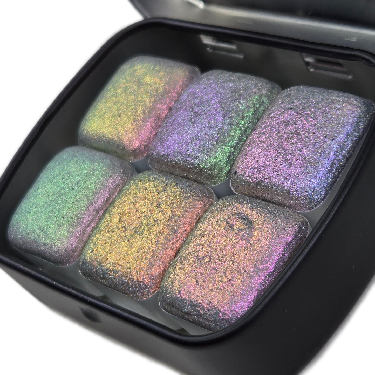 Vol.1 Goddess Half Set Handmade Super Shift Aurora Shimmer Holographic Watercolor Paints by iuilewatercolors