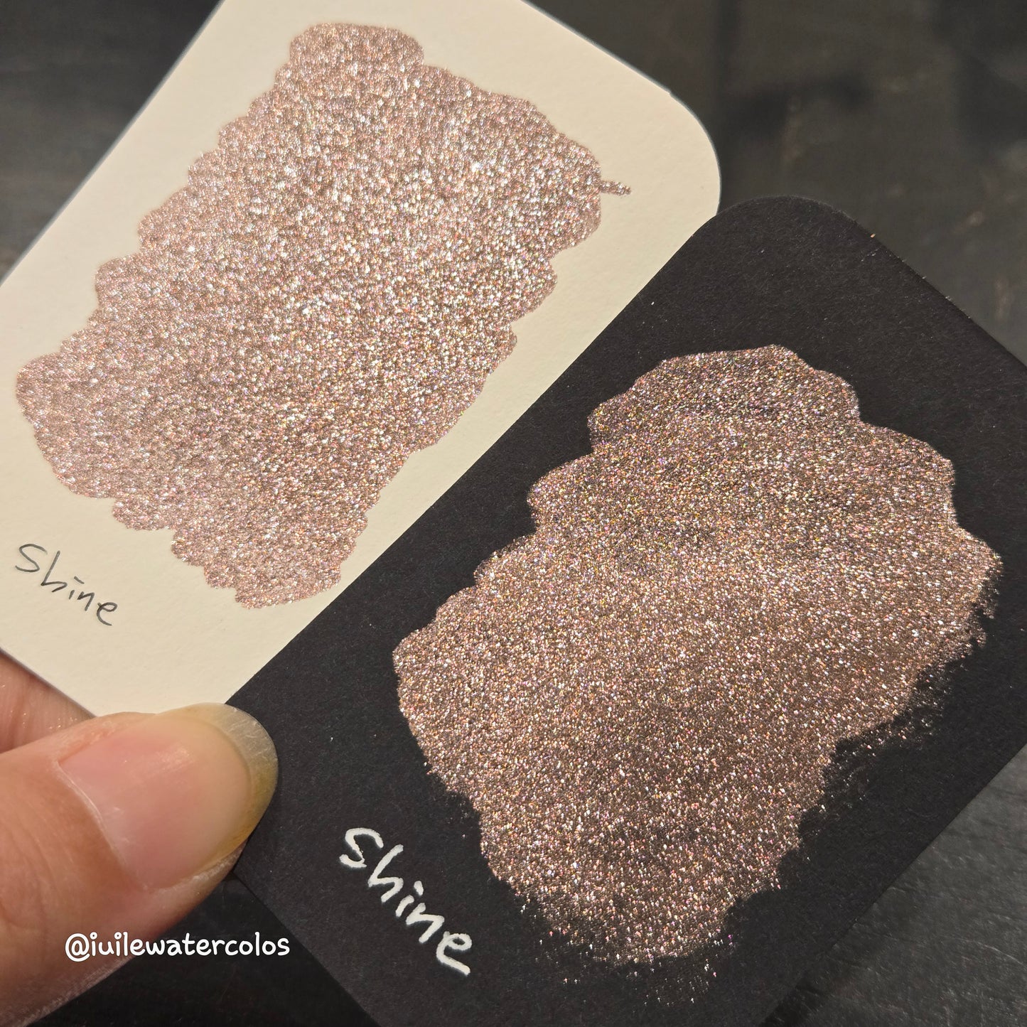 Shine Half 2024 Christmas New Handmade Chrome Shimmer Watercolor Paints by iuilewatercolors
