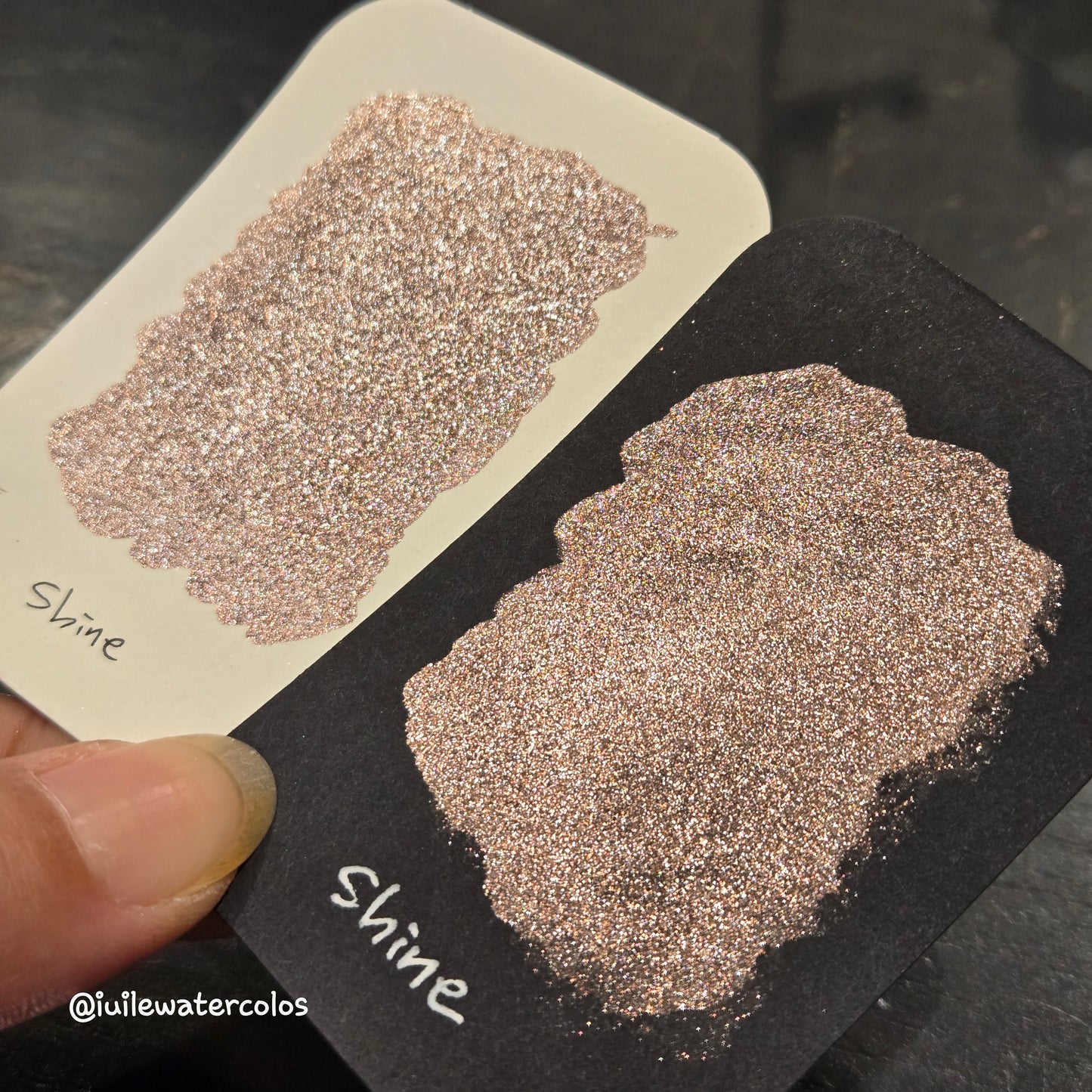 Shine Half 2024 Christmas New Handmade Chrome Shimmer Watercolor Paints by iuilewatercolors