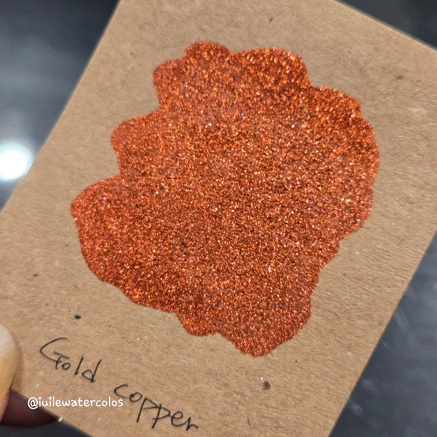 Gold Copper Half 2024 Christmas New Handmade Chrome Shimmer Watercolor Paints by iuilewatercolors