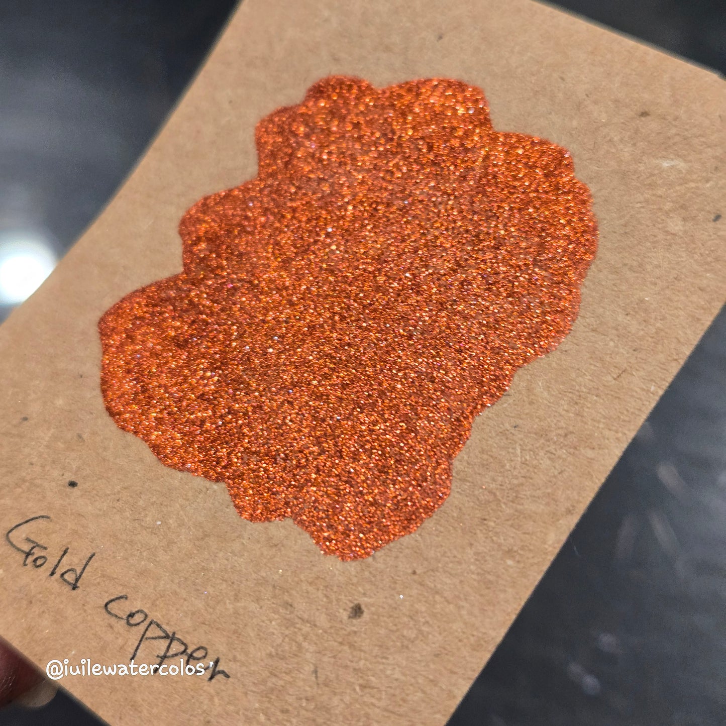 Gold Copper Half 2024 Christmas New Handmade Chrome Shimmer Watercolor Paints by iuilewatercolors