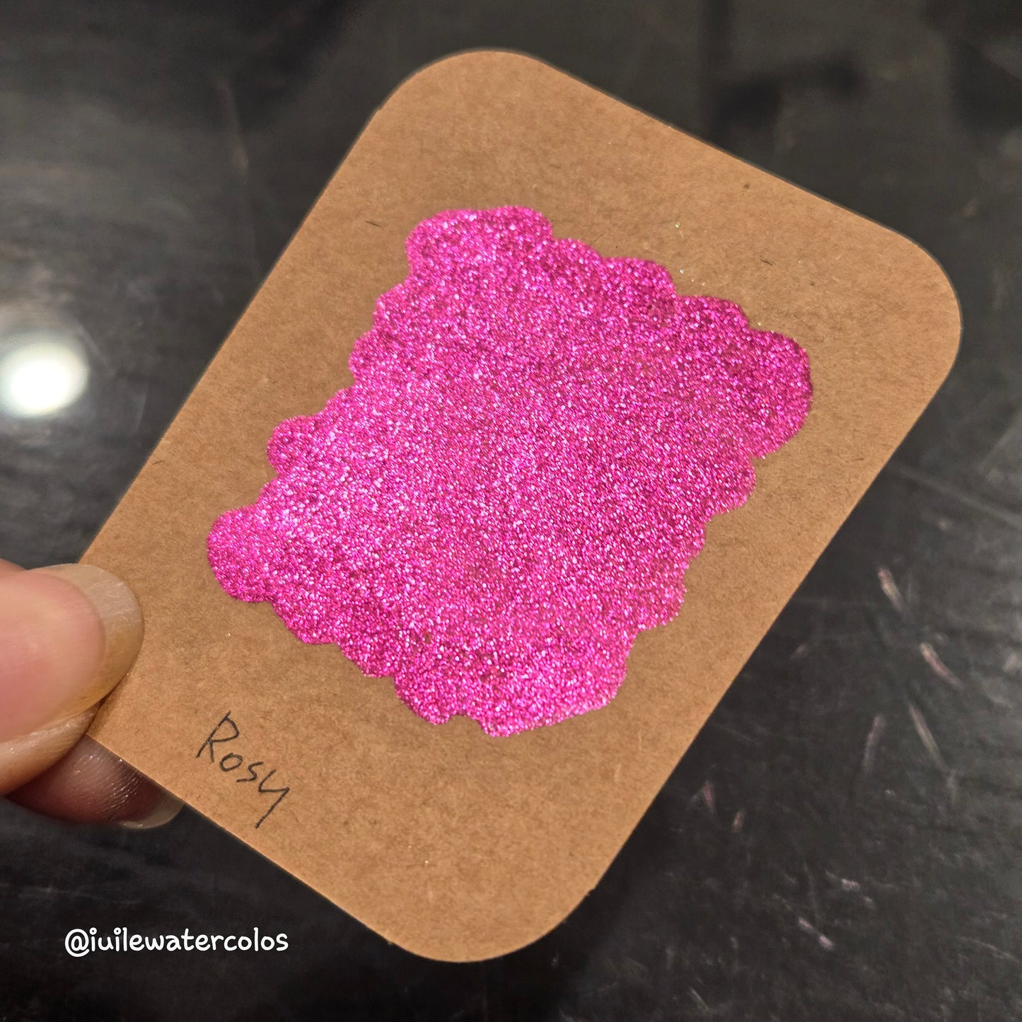 Rosy Half 2024 Christmas New Handmade Chrome Shimmer Watercolor Paints by iuilewatercolors