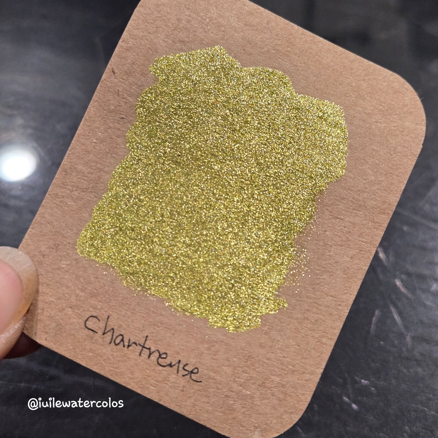 Chartreuse Half 2024 Christmas New Handmade Chrome Shimmer Watercolor Paints by iuilewatercolors