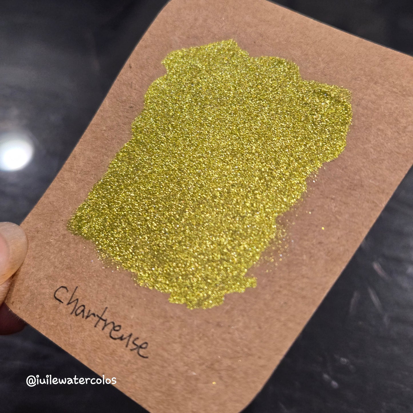 Chartreuse Half 2024 Christmas New Handmade Chrome Shimmer Watercolor Paints by iuilewatercolors
