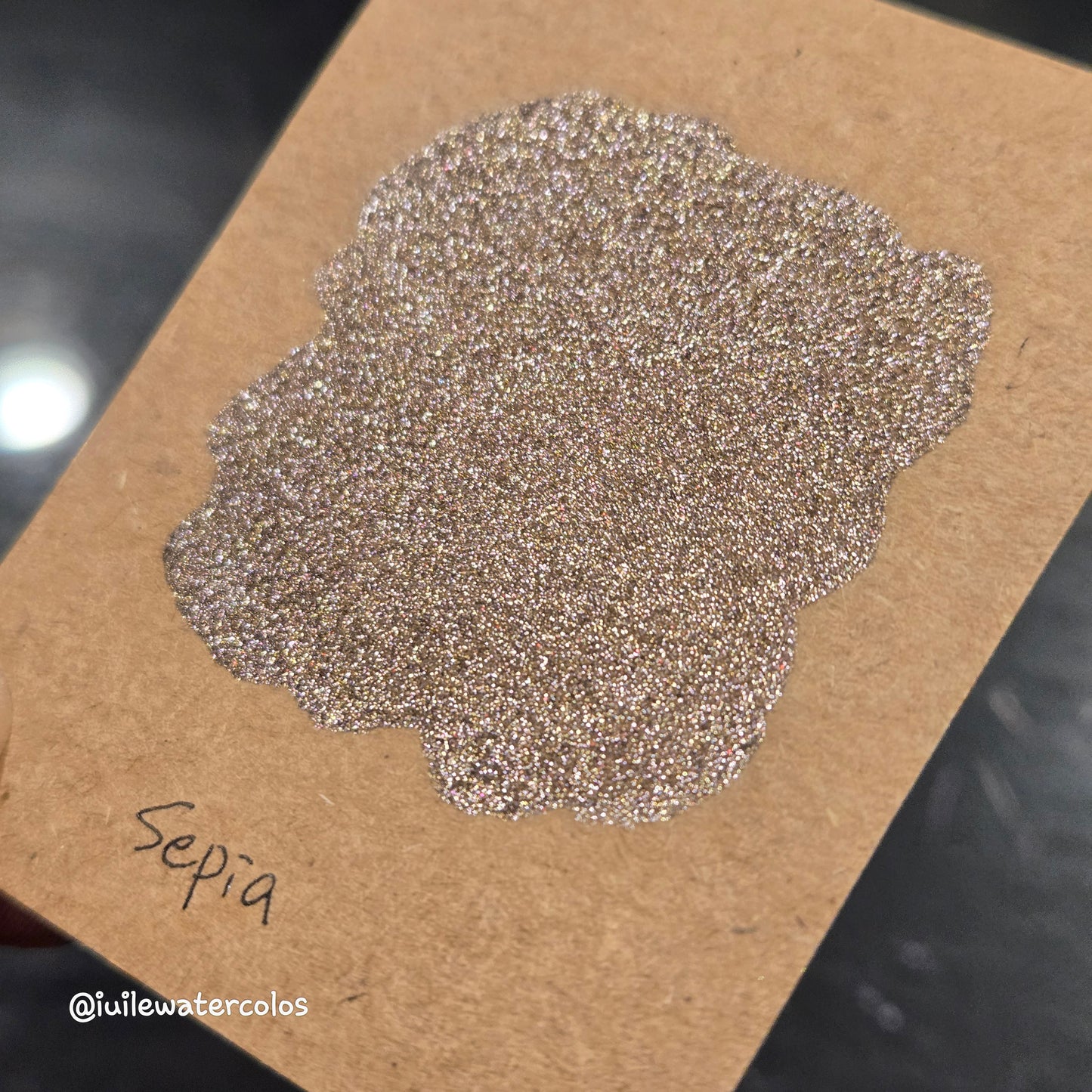 Sepia Half 2024 Christmas New Handmade Chrome Shimmer Watercolor Paints by iuilewatercolors