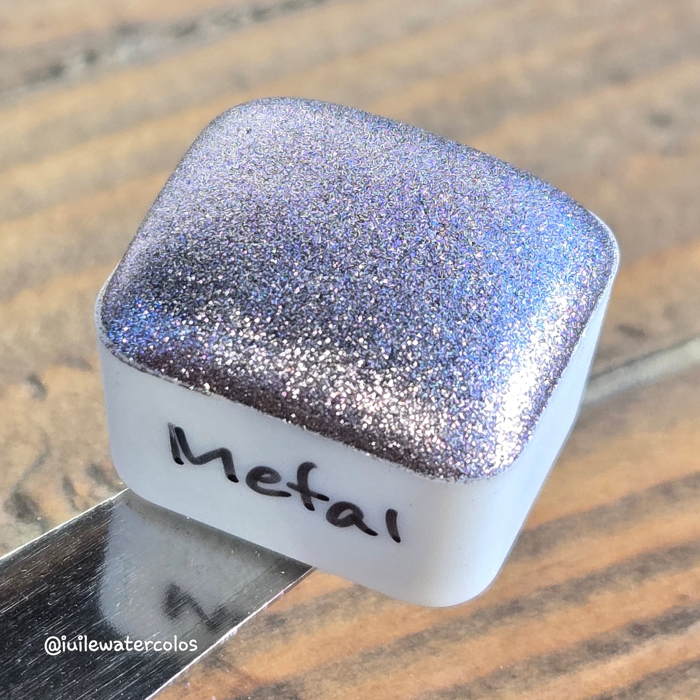 Metal Half 2024 Christmas New Handmade Chrome Shimmer Watercolor Paints by iuilewatercolors