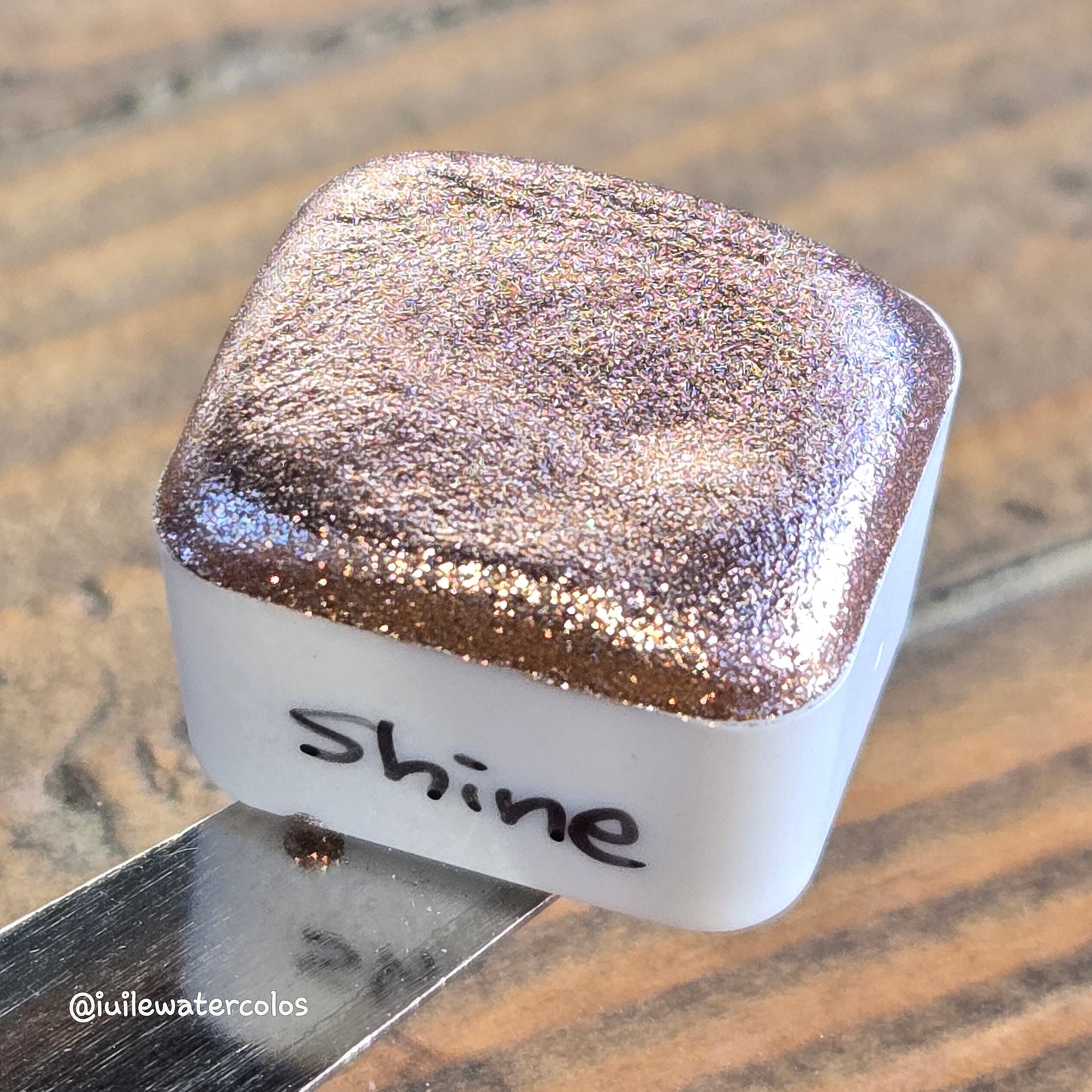 Shine Half 2024 Christmas New Handmade Chrome Shimmer Watercolor Paints by iuilewatercolors