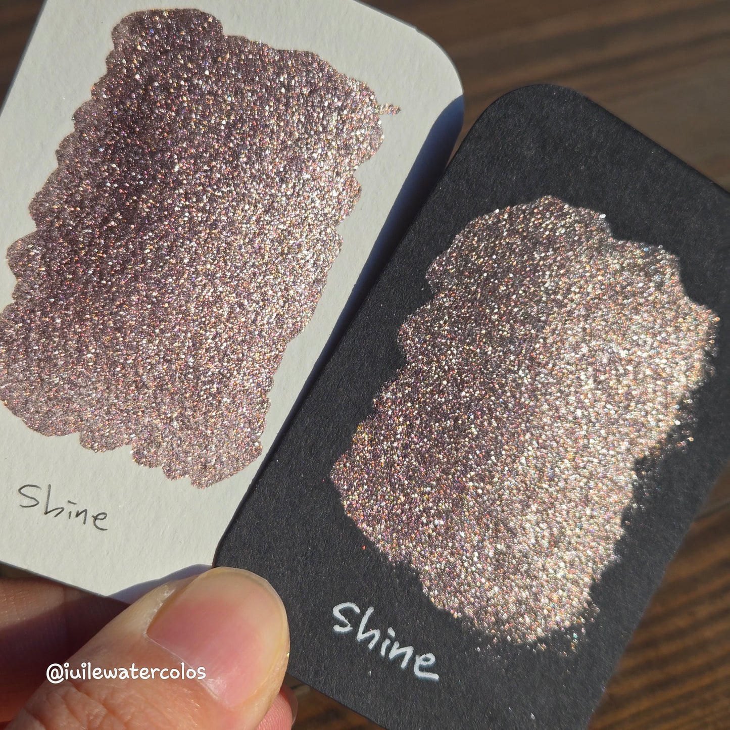 Shine Half 2024 Christmas New Handmade Chrome Shimmer Watercolor Paints by iuilewatercolors