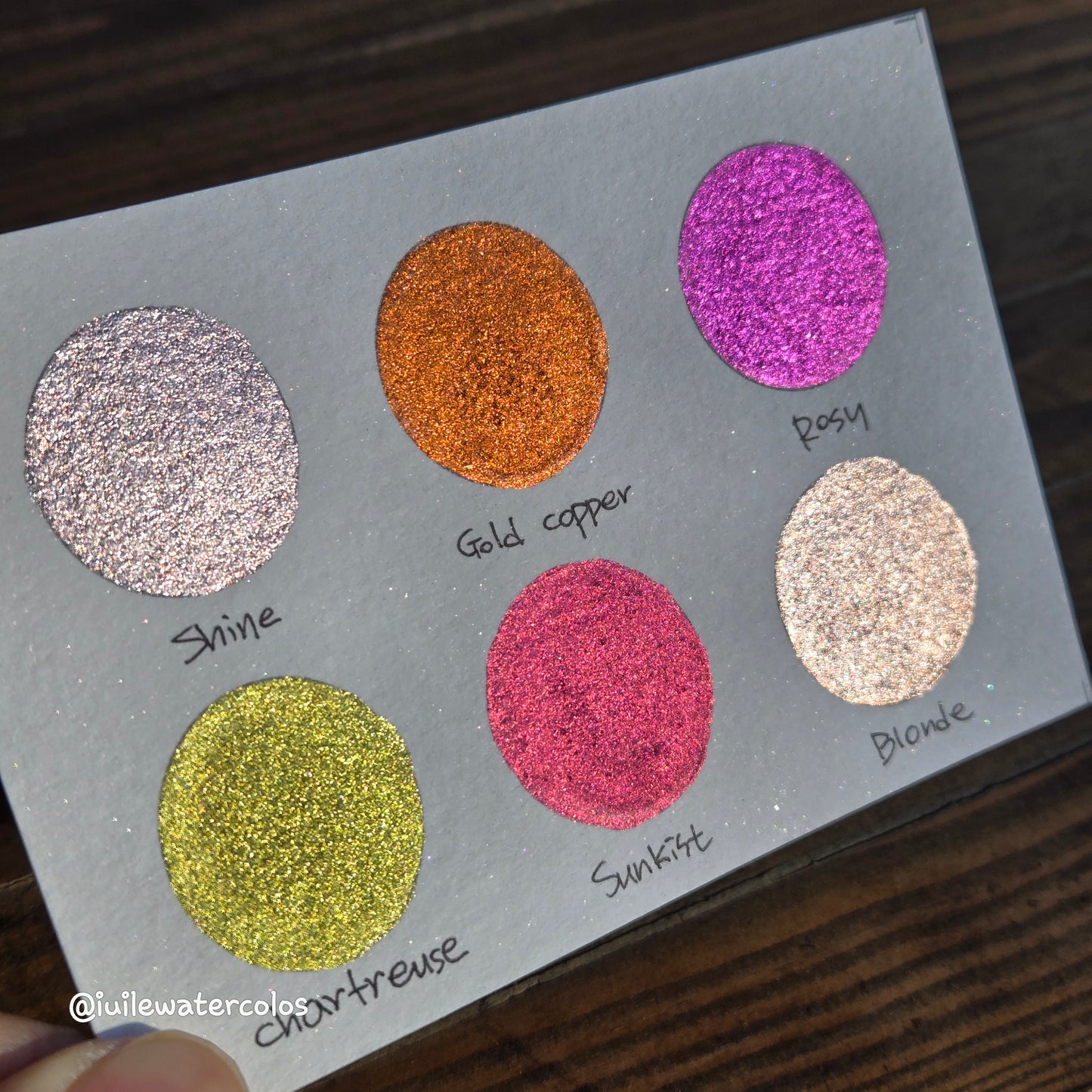 Winter Garden Half Set 2024 Christmas New Handmade Chrome Shimmer Watercolor Paints by iuilewatercolors