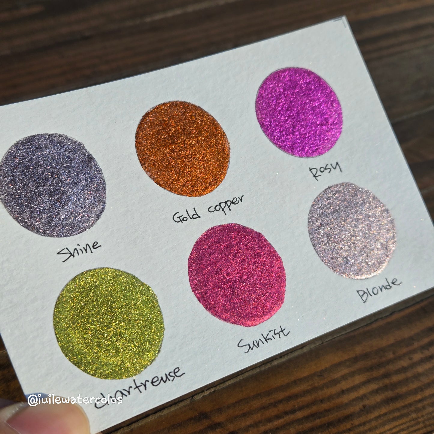 Winter Garden Half Set 2024 Christmas New Handmade Chrome Shimmer Watercolor Paints by iuilewatercolors