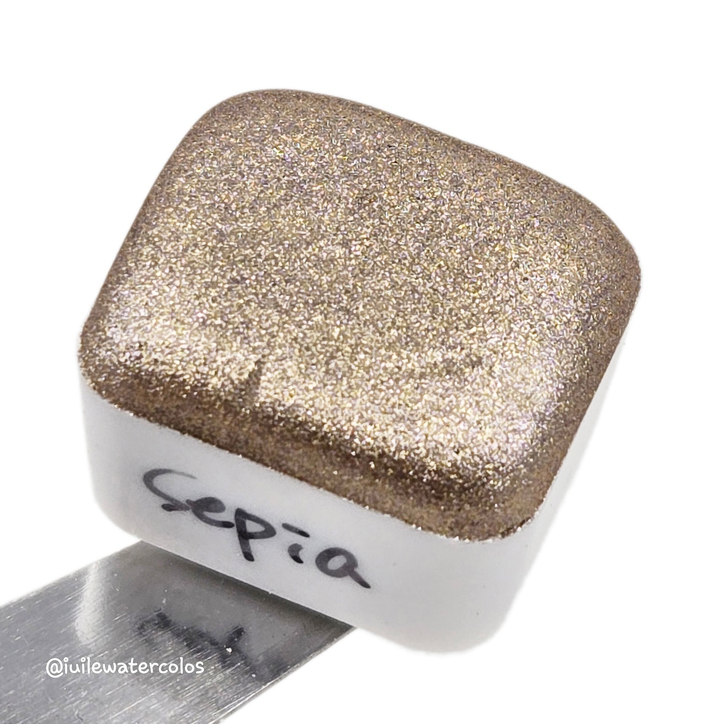 Sepia Half 2024 Christmas New Handmade Chrome Shimmer Watercolor Paints by iuilewatercolors