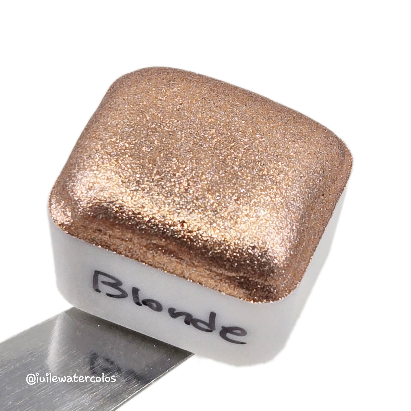 Blonde Half 2024 Christmas New Handmade Chrome Shimmer Watercolor Paints by iuilewatercolors