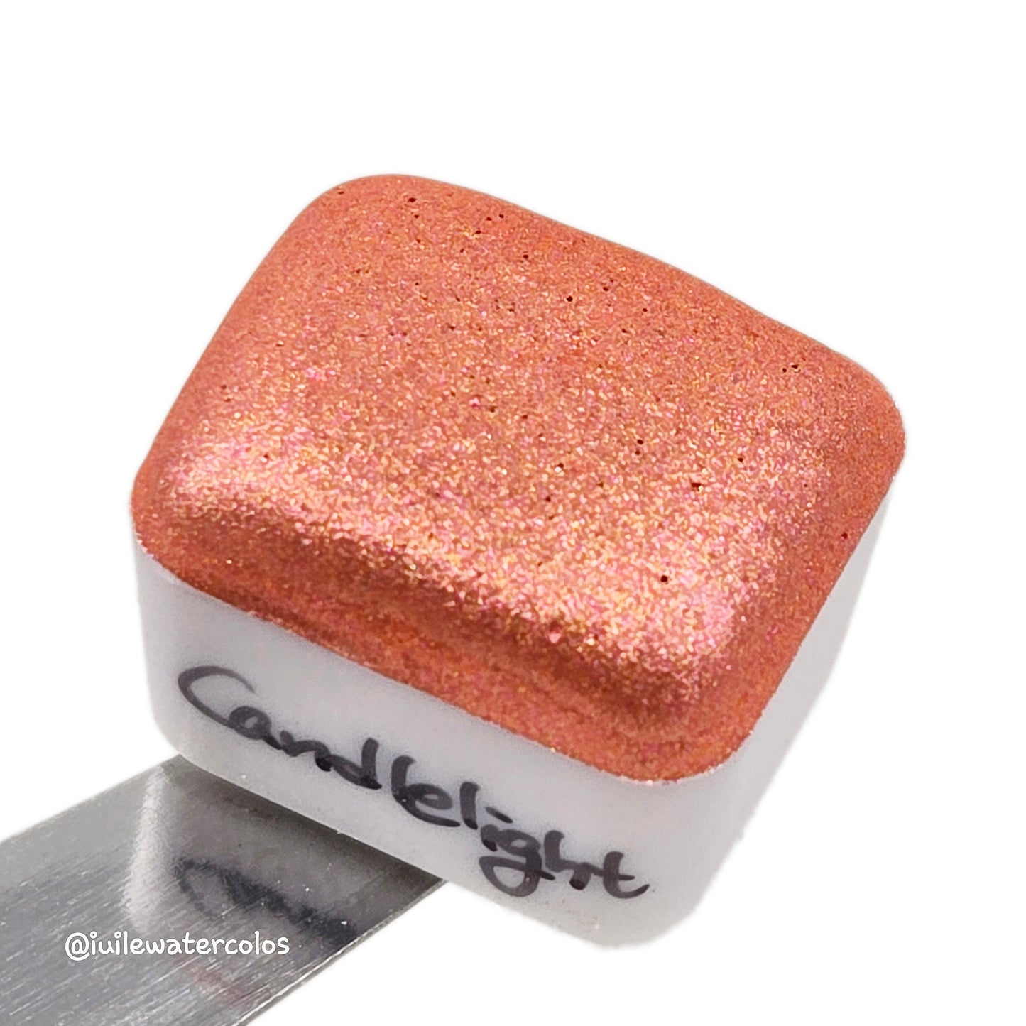 Candlelight Half 2024 Christmas New Handmade Chrome Shimmer Watercolor Paints by iuilewatercolors