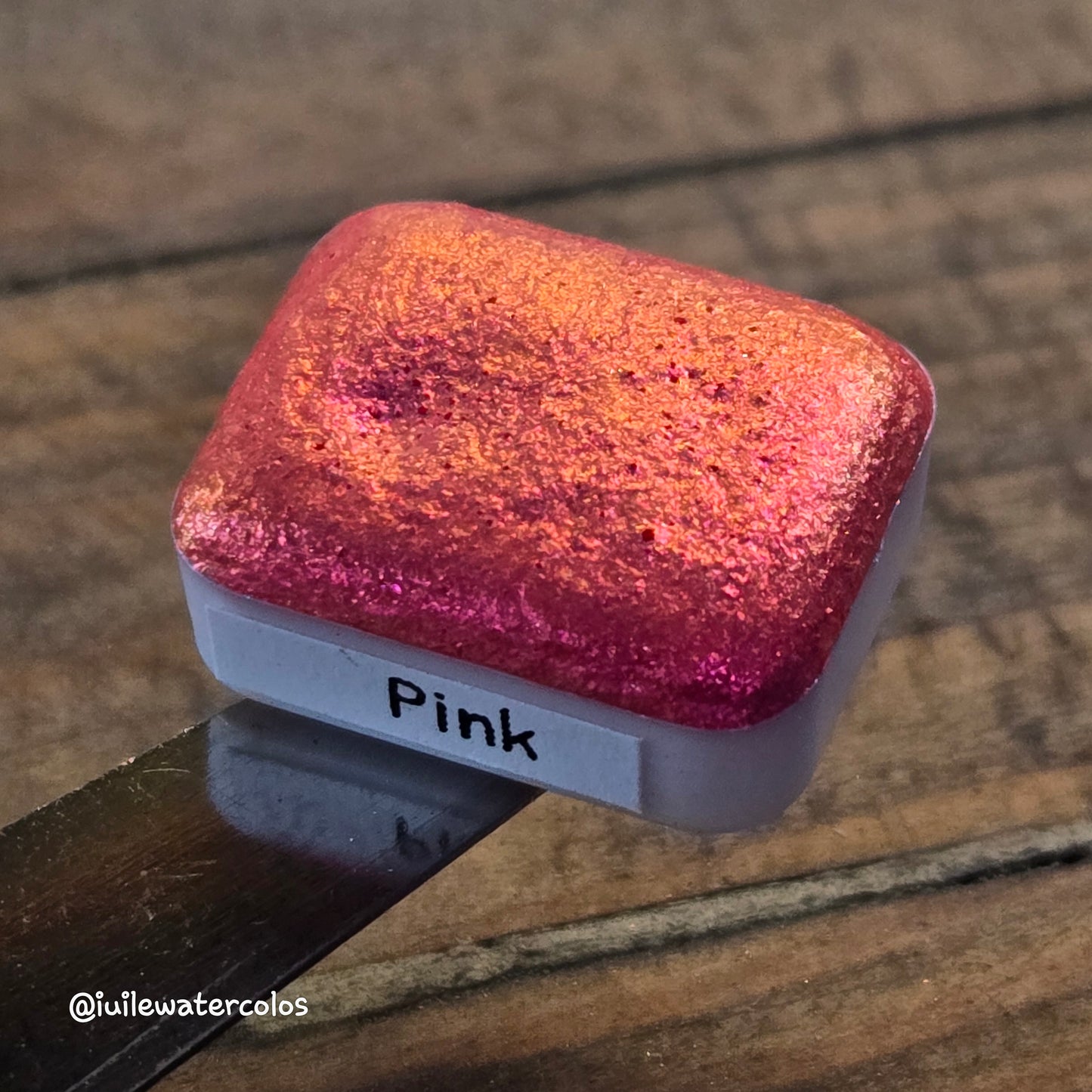 Pink Rainbow Super Color Shift Handmade Shimmer Watercolor Paint