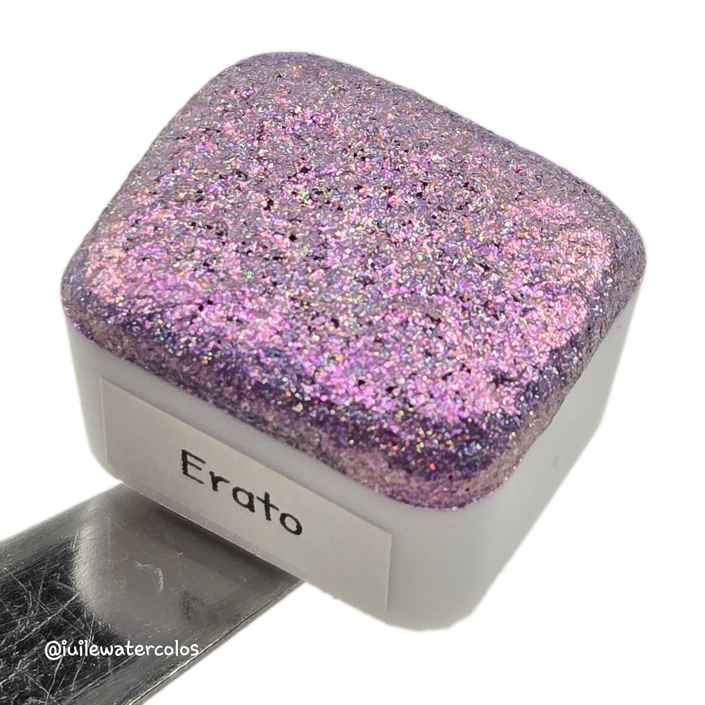 Erato Half Goddess Vol.3 Handmade Iridescent Chameleon Color Shift Aurora Shimmer Holographic Watercolor Paints by iuilewatercolors