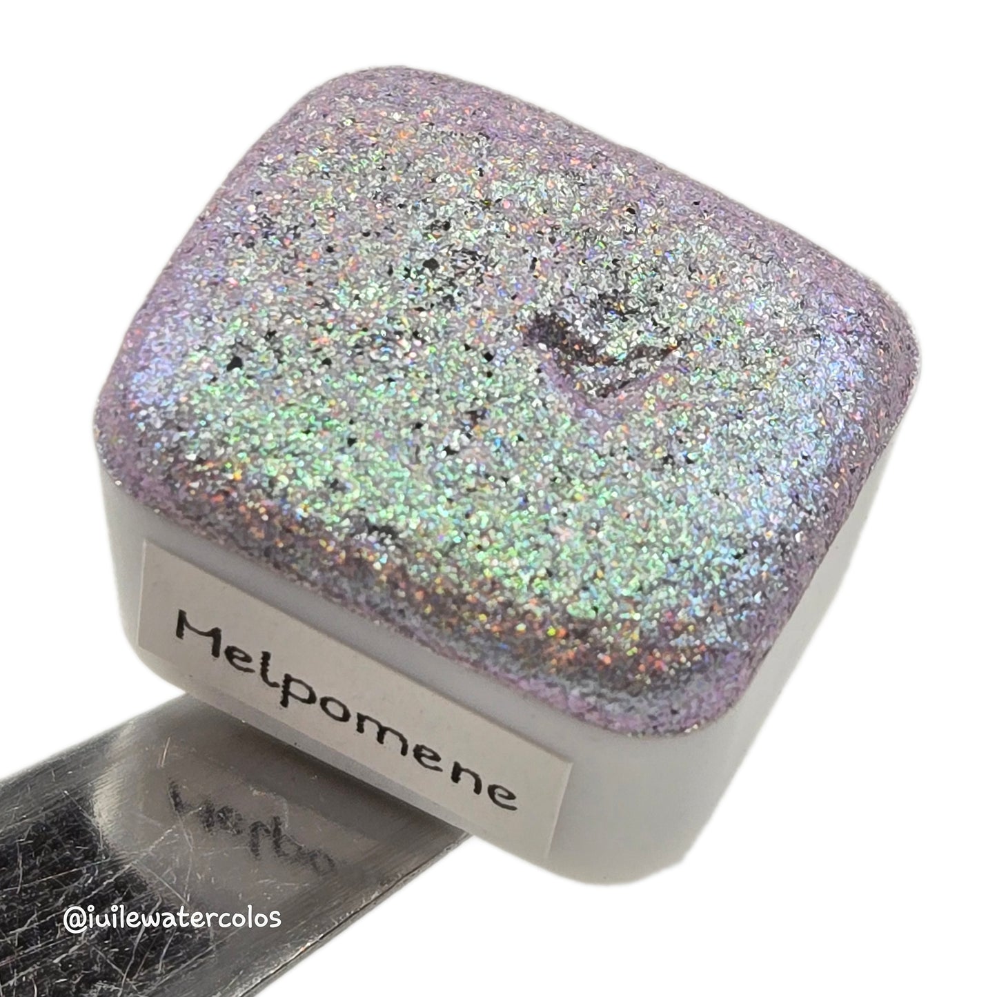 Melpomene Half Goddess Vol.3 Handmade Iridescent Chameleon Color Shift Aurora Shimmer Holographic Watercolor Paints by iuilewatercolors
