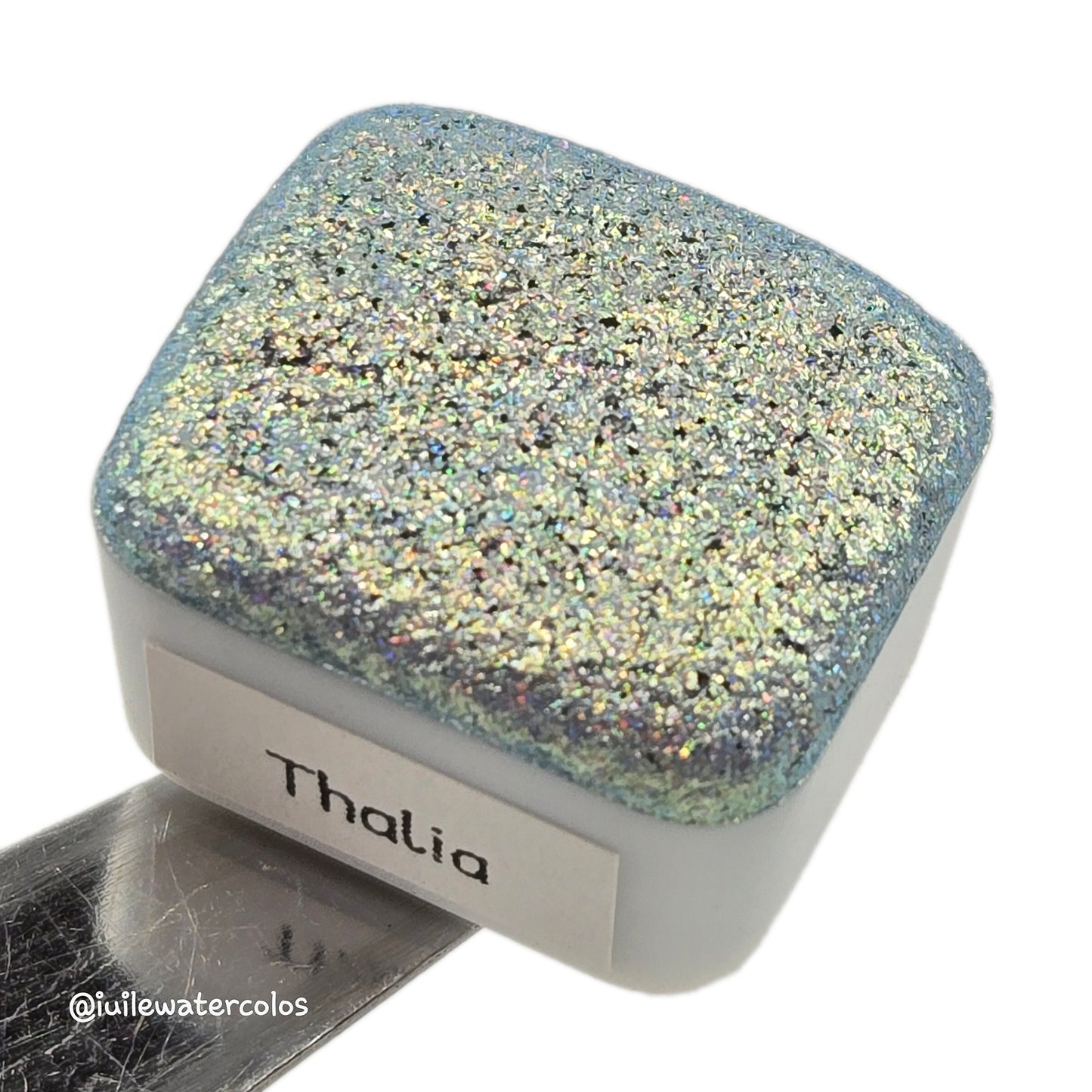Thalia Half Goddess Vol.3 Handmade Iridescent Chameleon Color Shift Aurora Shimmer Holographic Watercolor Paints by iuilewatercolors