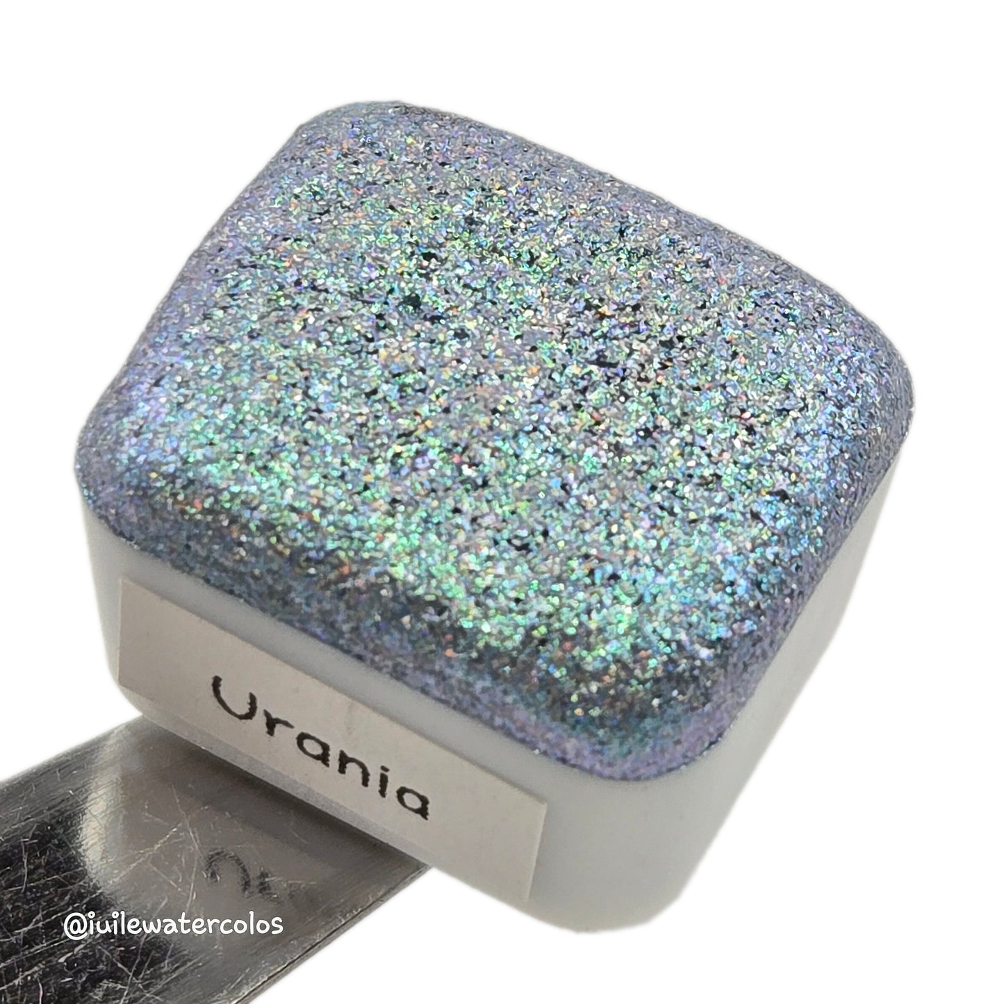 Urania Half Goddess Vol.3 Handmade Iridescent Chameleon Color Shift Aurora Shimmer Holographic Watercolor Paints by iuilewatercolors