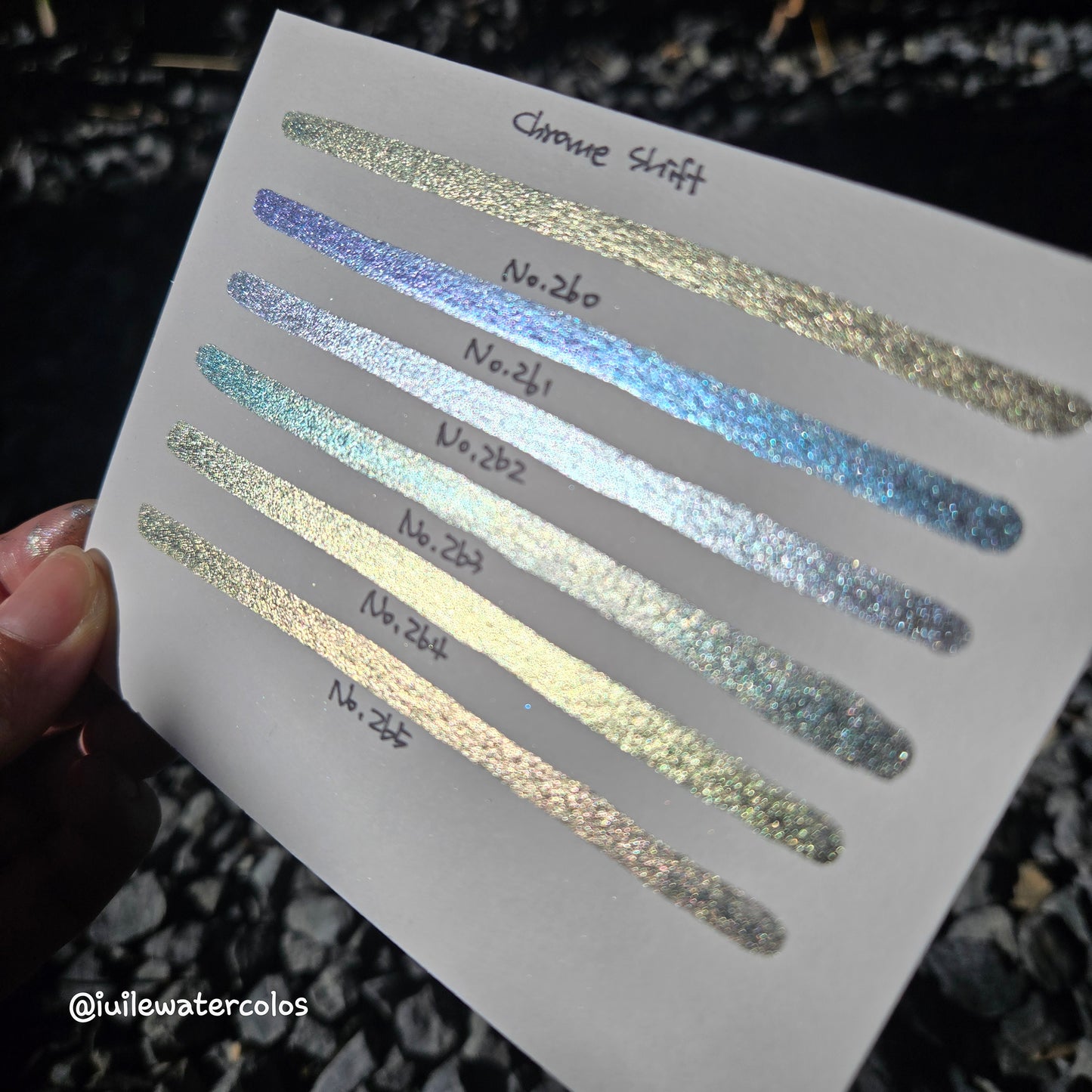 Limited Half/Quarter Chrome Shift Handmade Metallic Shimmer Watercolor Paints