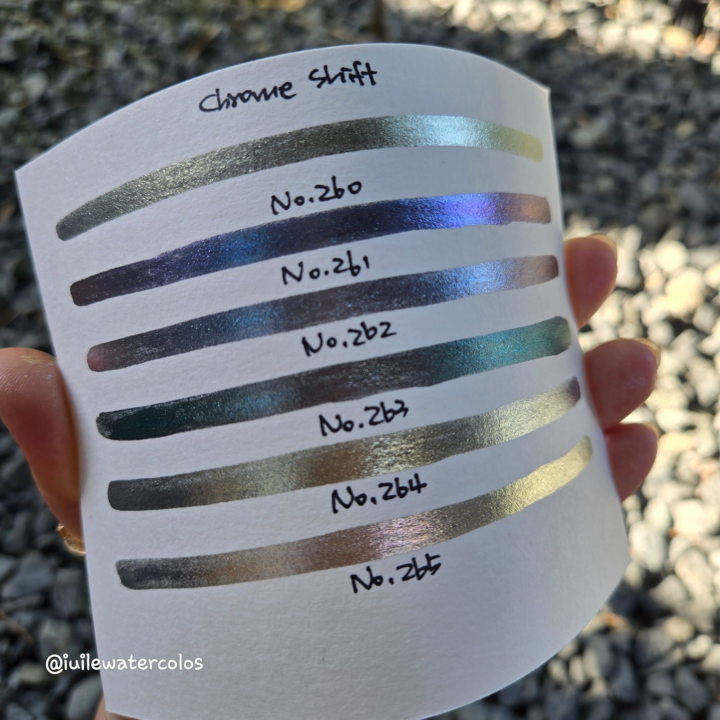 Limited Half/Quarter Chrome Shift Handmade Metallic Shimmer Watercolor Paints