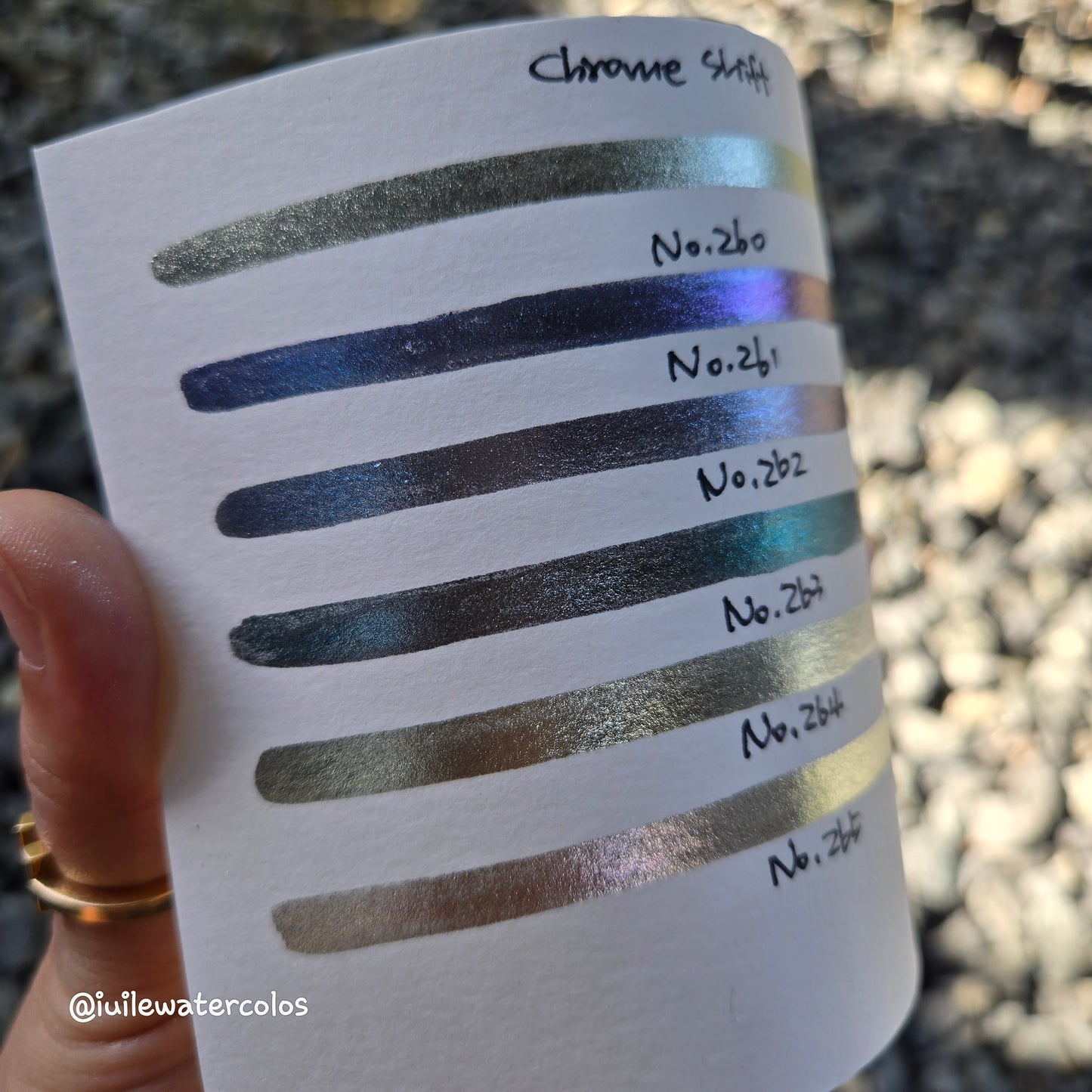 Limited Half/Quarter Chrome Shift Handmade Metallic Shimmer Watercolor Paints