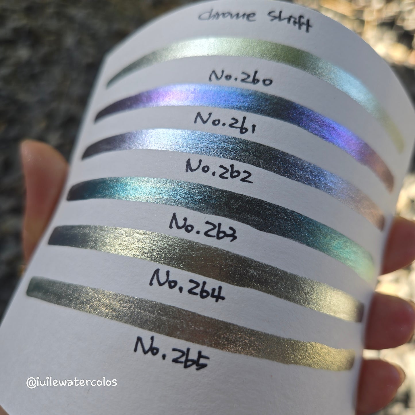 Limited Half/Quarter Chrome Shift Handmade Metallic Shimmer Watercolor Paints