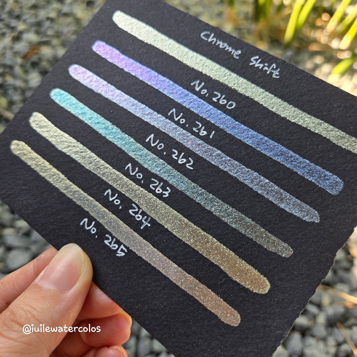 Limited Half/Quarter Chrome Shift Handmade Metallic Shimmer Watercolor Paints