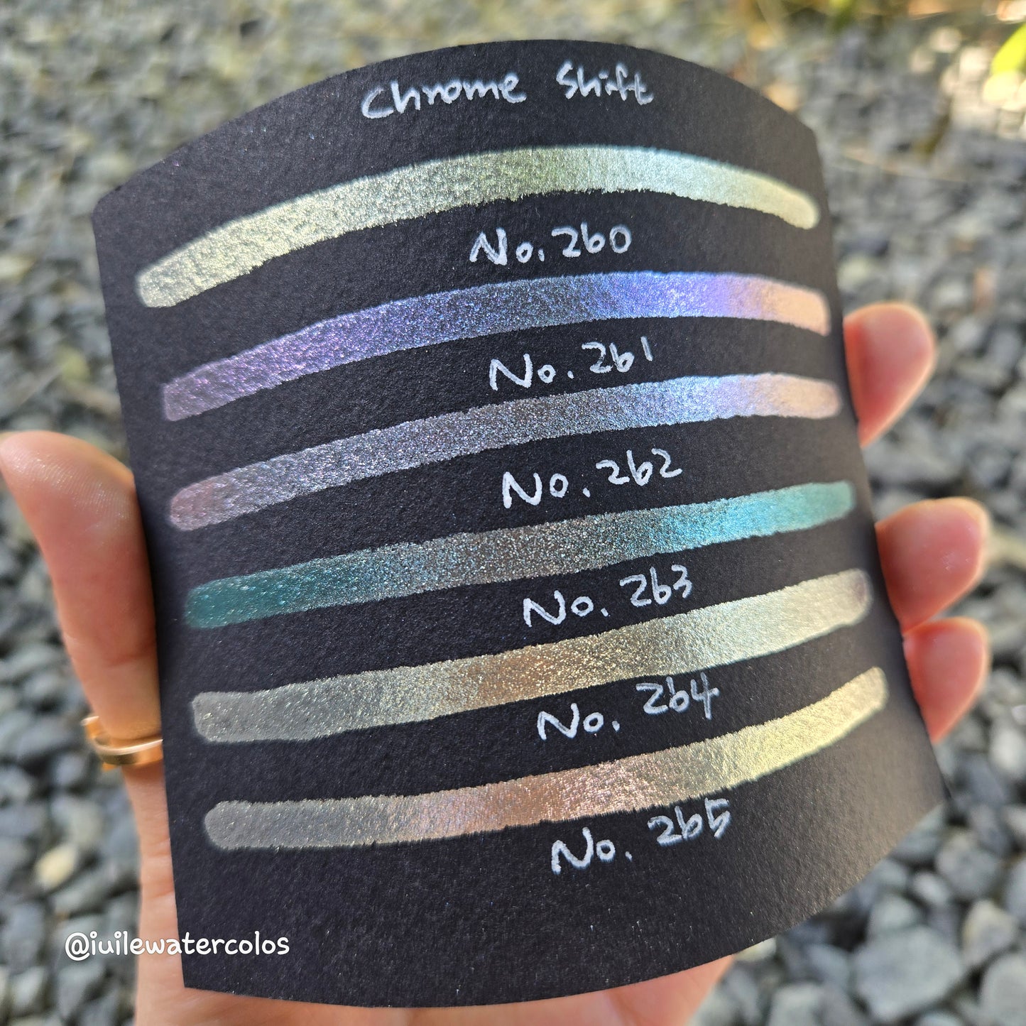 Limited Half/Quarter Chrome Shift Handmade Metallic Shimmer Watercolor Paints