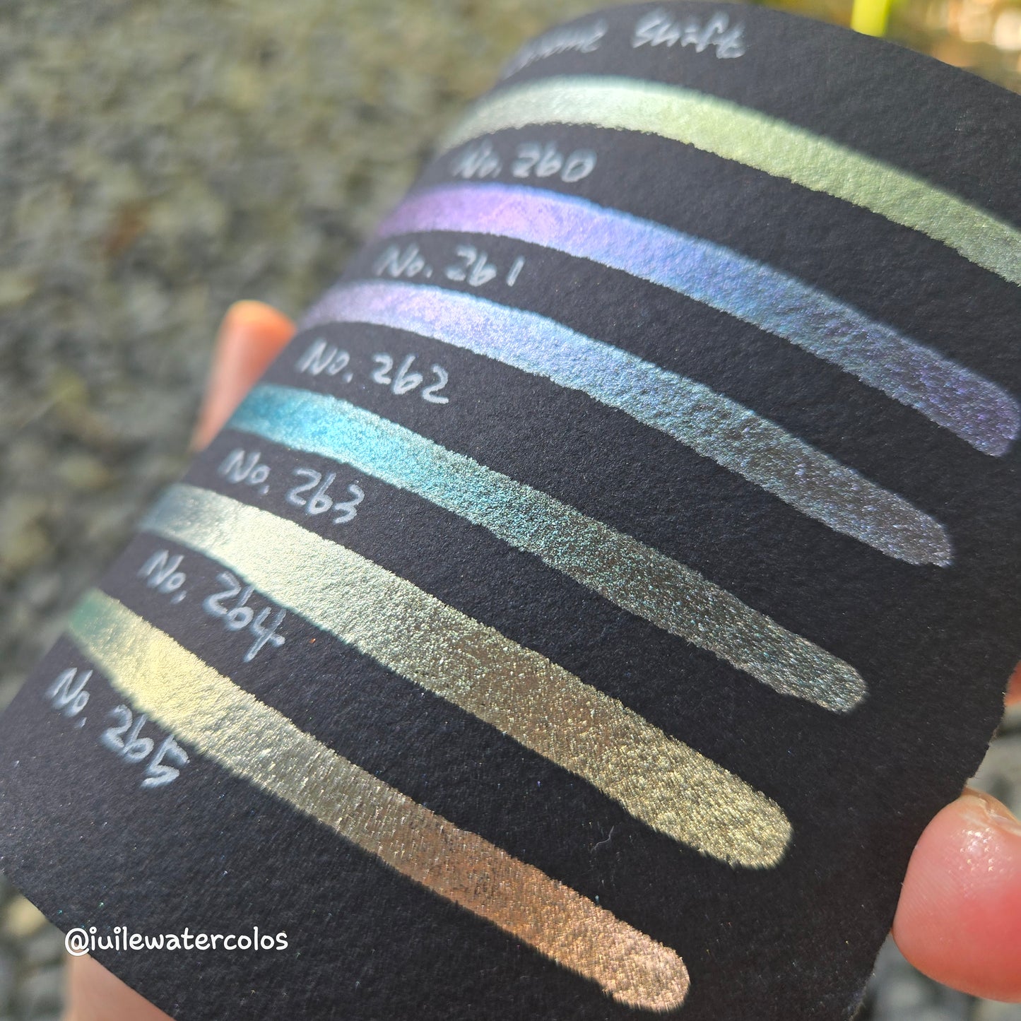 Limited Half/Quarter Chrome Shift Handmade Metallic Shimmer Watercolor Paints