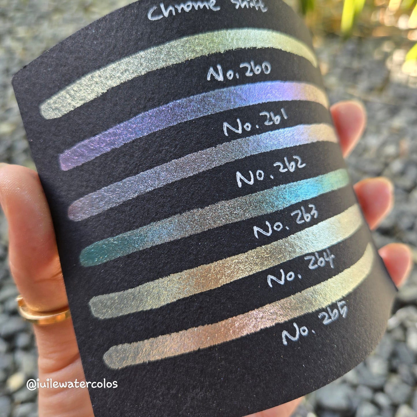 Limited Half/Quarter Chrome Shift Handmade Metallic Shimmer Watercolor Paints