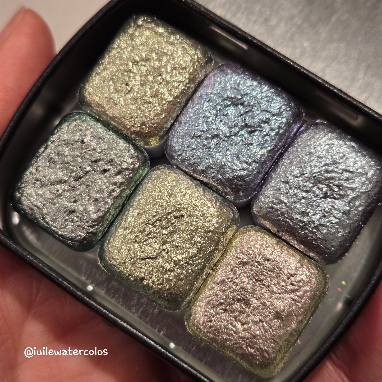 Limited Half/Quarter Chrome Shift Handmade Metallic Shimmer Watercolor Paints