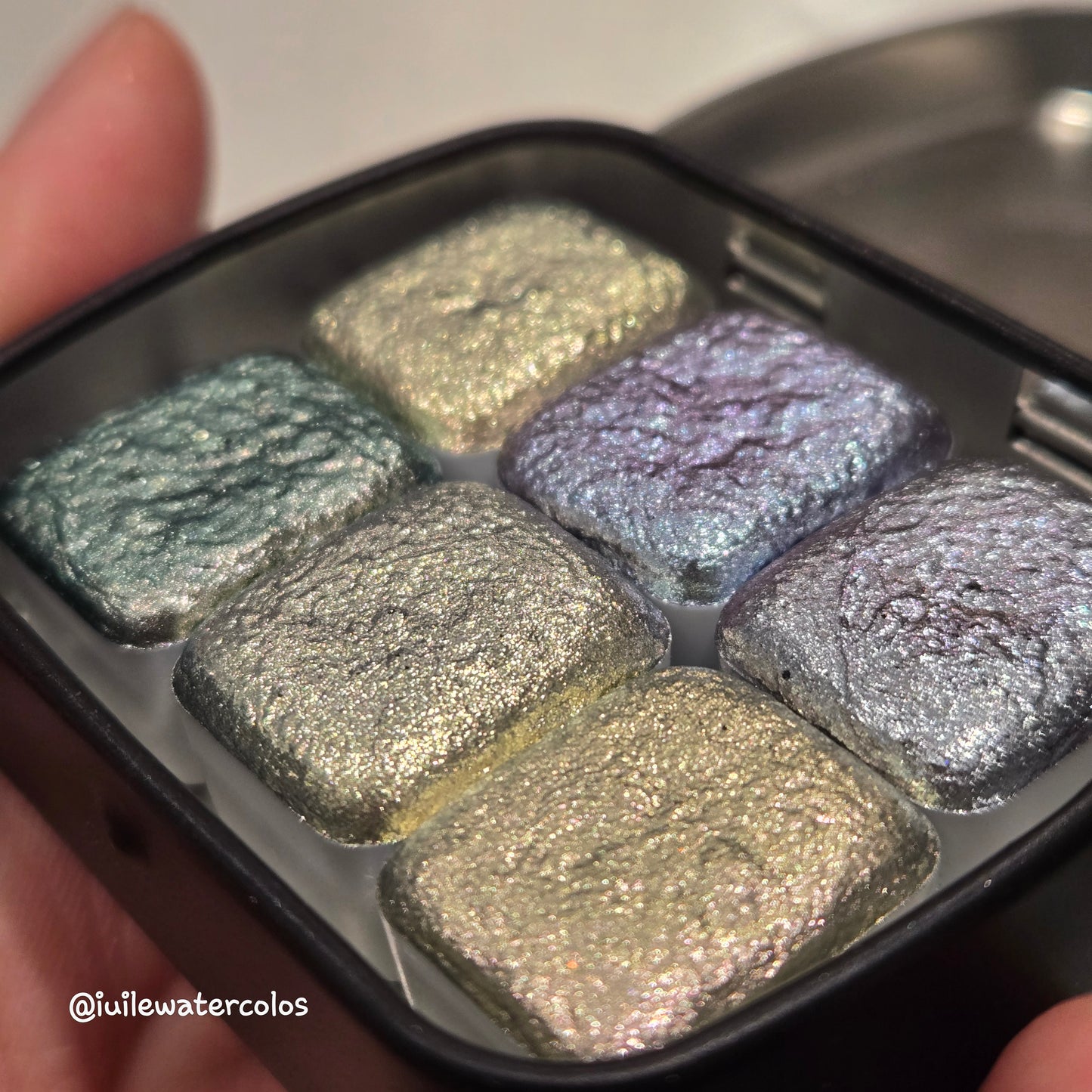 Limited Half/Quarter Chrome Shift Handmade Metallic Shimmer Watercolor Paints