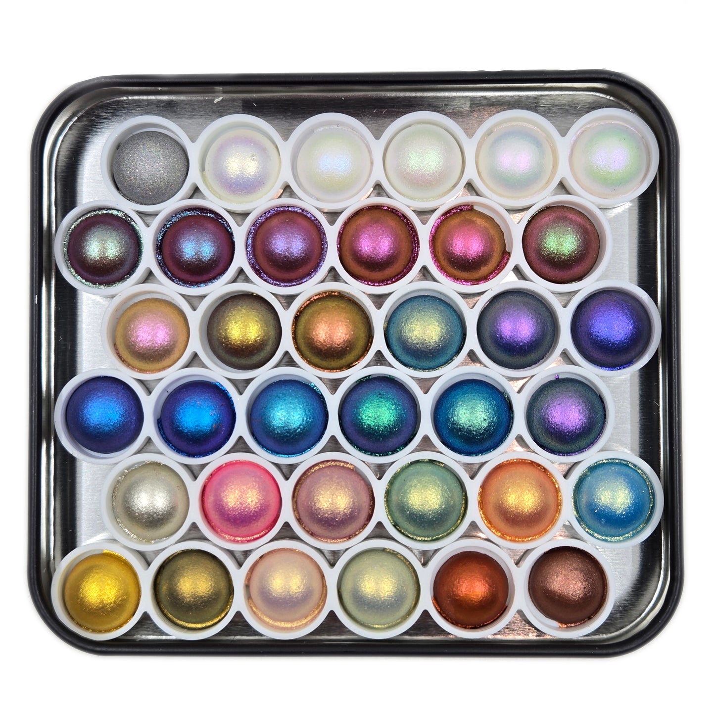 Vol.4 Magical Drop Tiny Sampler Set Christmas Chrome handmade glittery watercolor paints