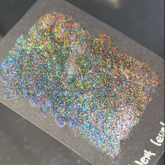 Next level Holo Glitter Handmade watercolor paints holographic half pan