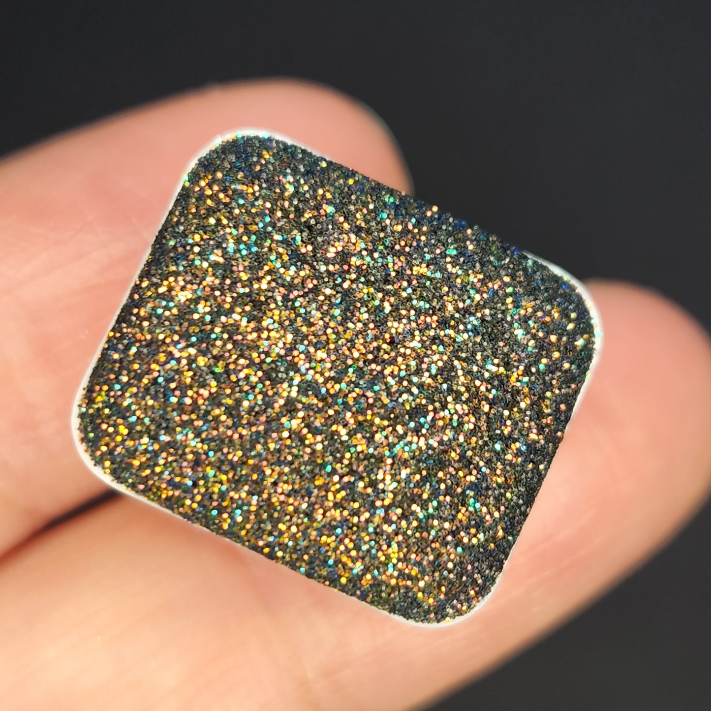 B1 Glitter chunky glitter watercolor paint Half pan