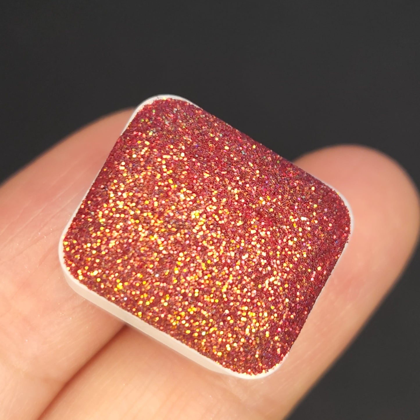 B2 Glitter chunky glitter watercolor paint Half pan
