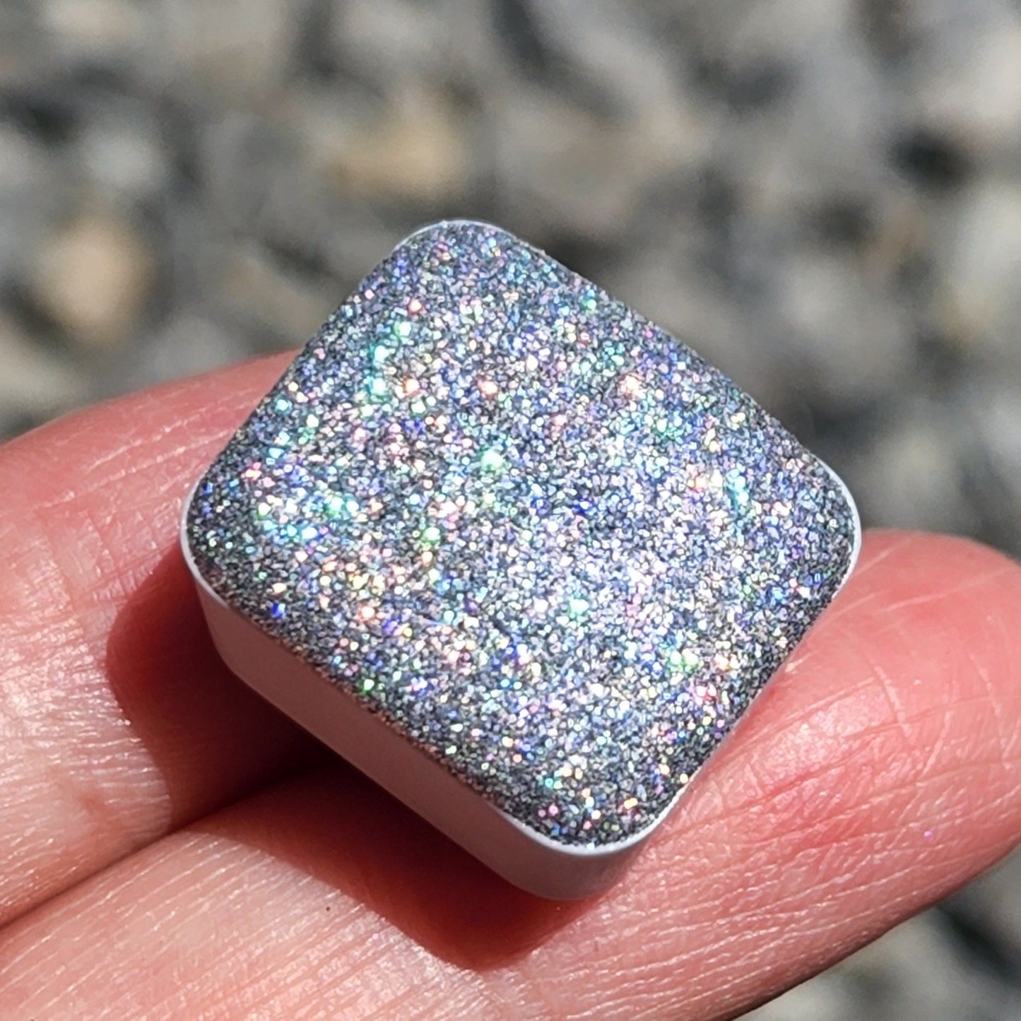 Milky Way Galaxy Chunky Holo glitter watercolor paints half pan