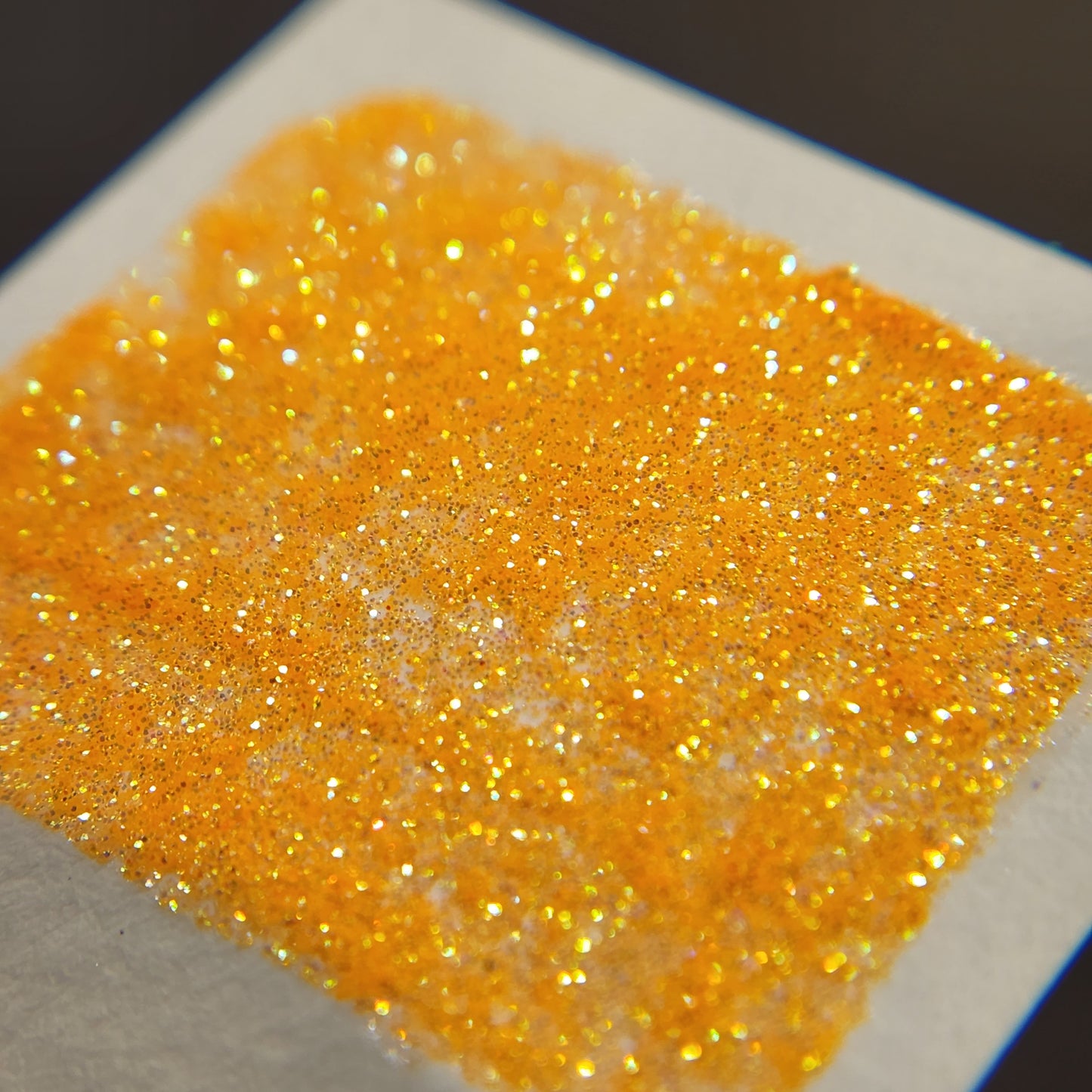 Cantaloupe Jelly Bean Chunky glitter watercolor paints half pan