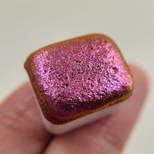 RC 4 Chameleon color shift glitter pigments watercolor paint half pan