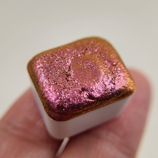 RC 5 Chameleon color shift glitter pigments watercolor paint half pan